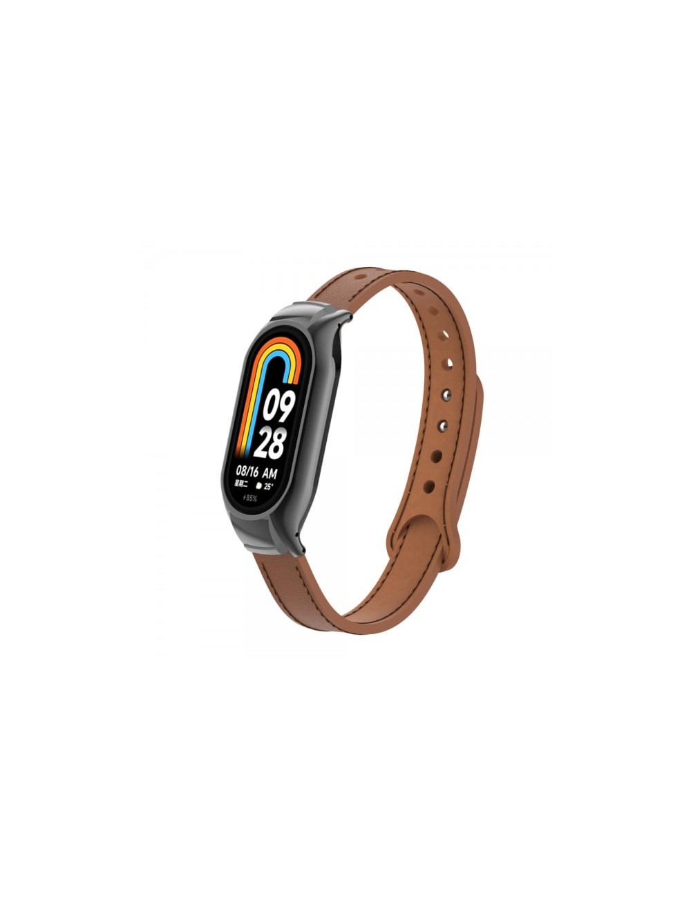 Curea din piele pentru bratara smartwatch Xiaomi Mi Band 7, maro
