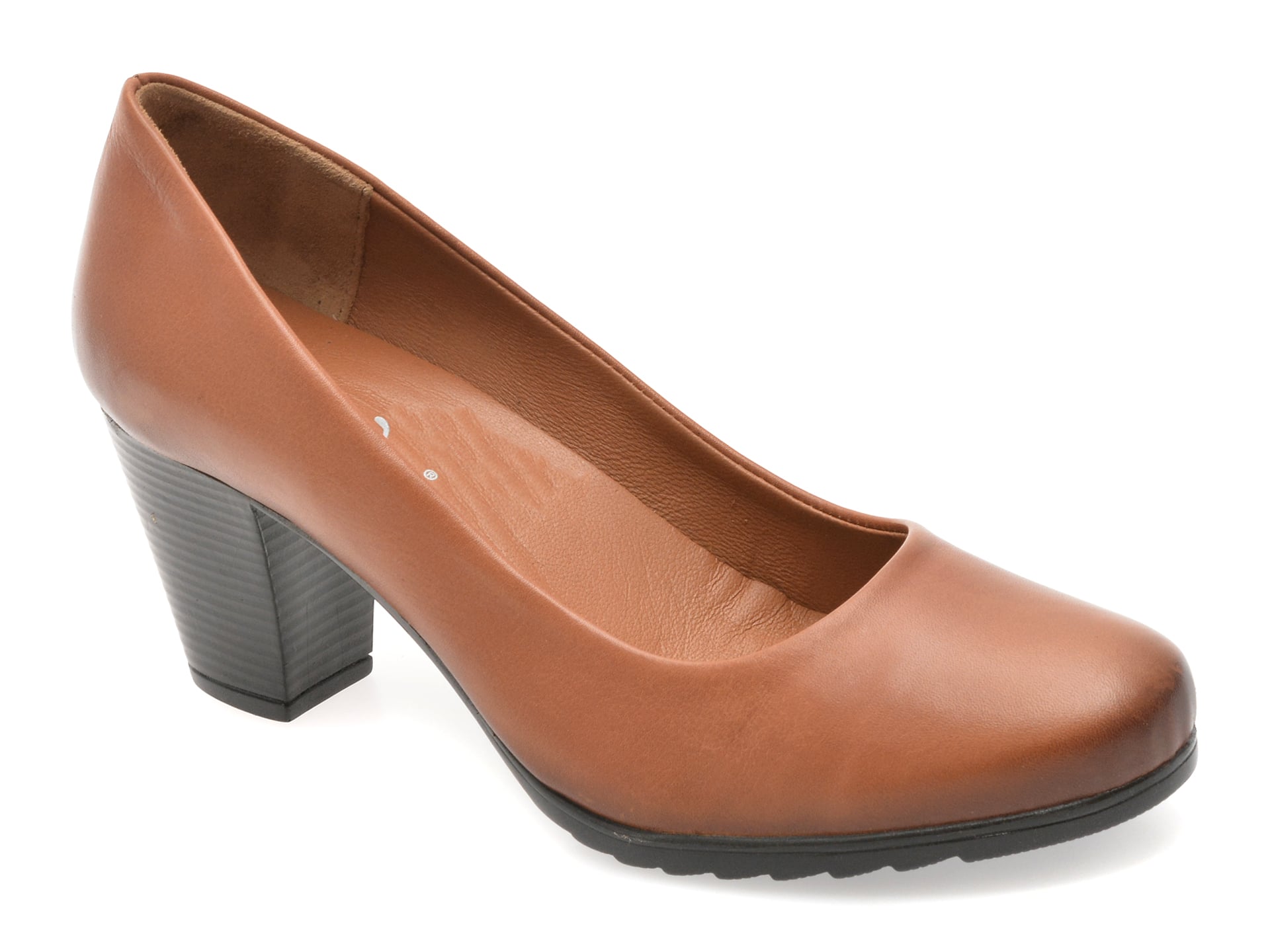 Pantofi eleganti EVIDA maro, EV301, din piele naturala