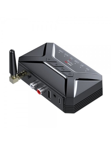 Adaptor transmitator si receptor 2 in 1, Bluetooth 5.0, adaptor audio prin USB RCA AUX Jack 3.5 mm, pentru televizor, masina, ca
