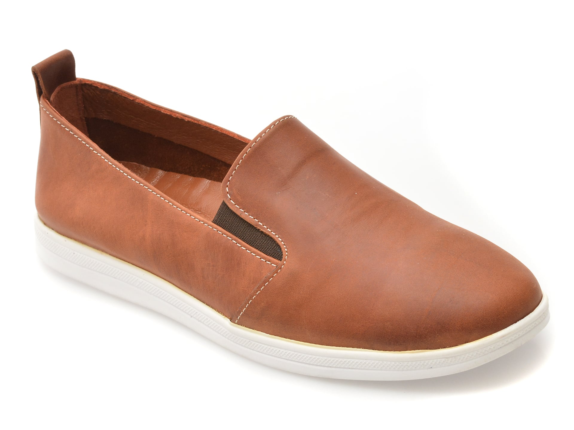 Pantofi EVIDA maro, EV2812A, din piele naturala
