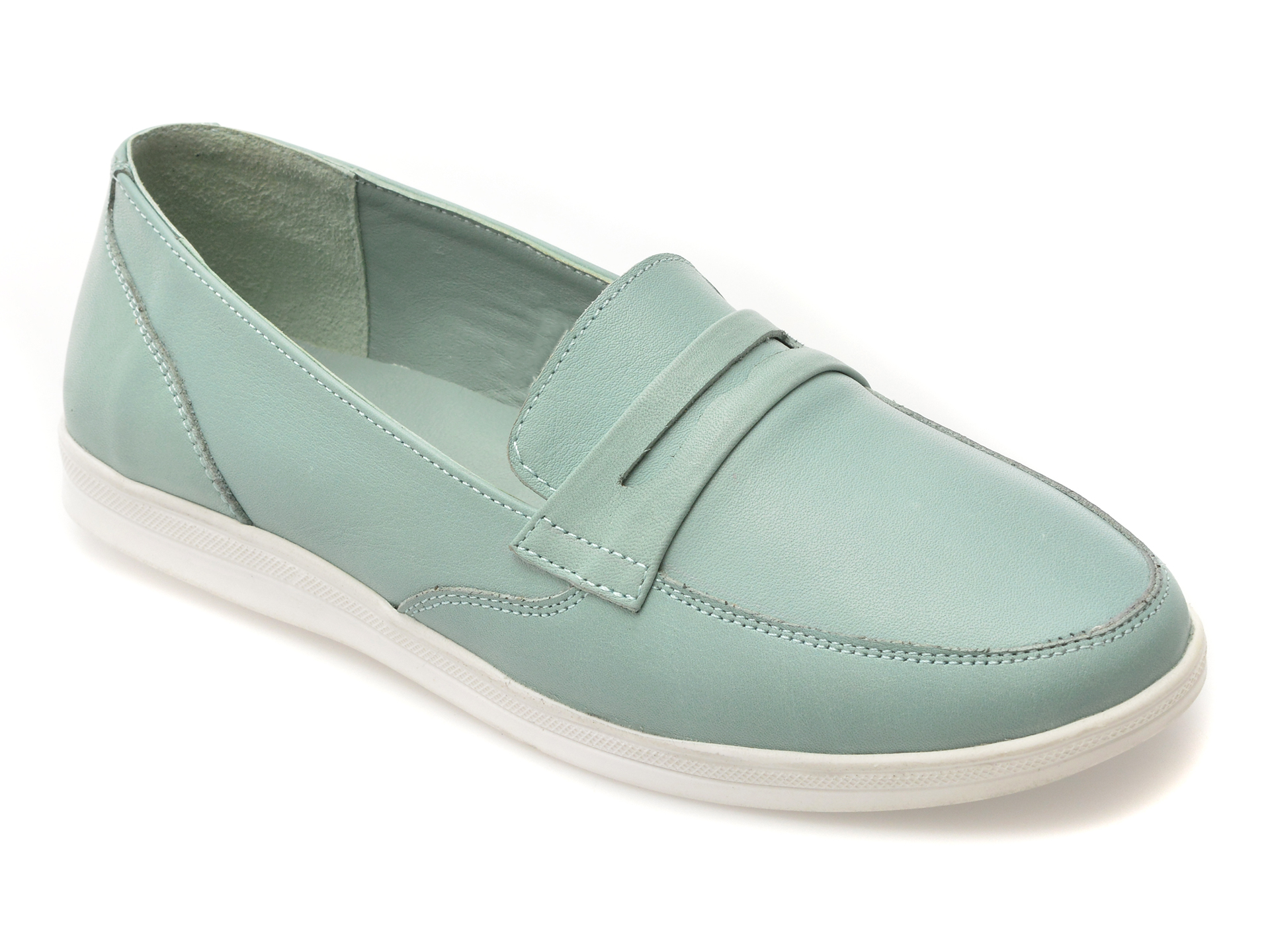 Mocasini SHOOZY albastri, EV2749, din piele naturala