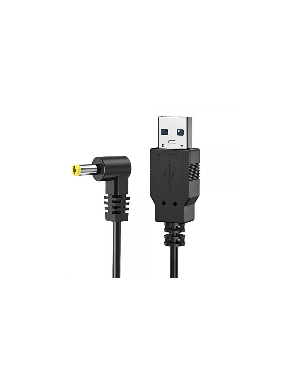 Cablu de alimentare USB A 2.0 la DC 4.0x1.7mm, 5V, 2A, 1m, pentru camere video, laptop, negru
