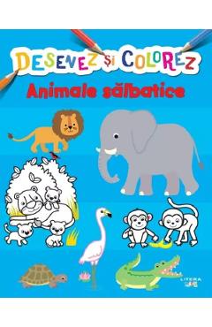 Desenez si colorez. Animale salbatice
