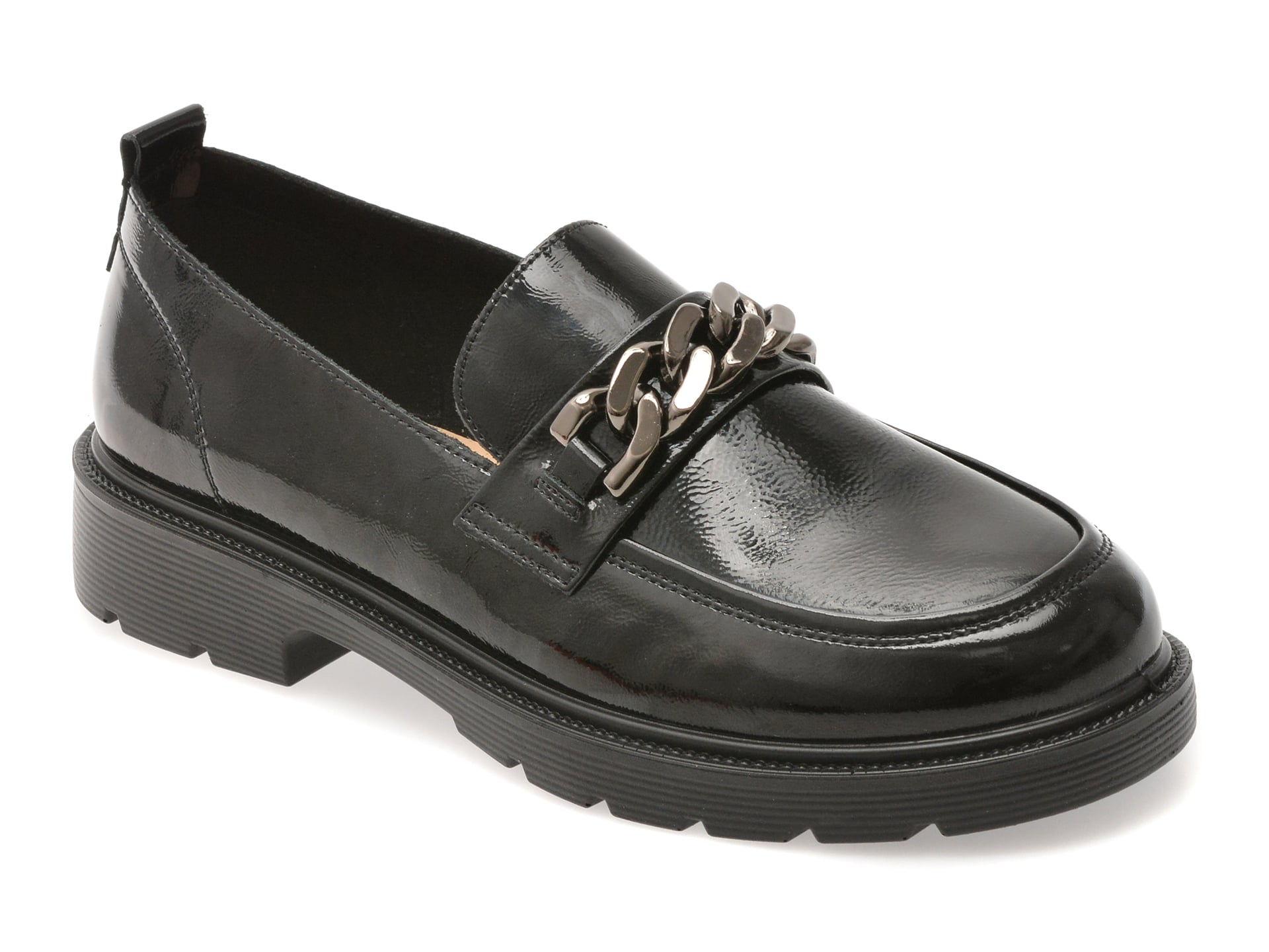 Mocasini GRYXX negri, 911, din piele naturala lacuita