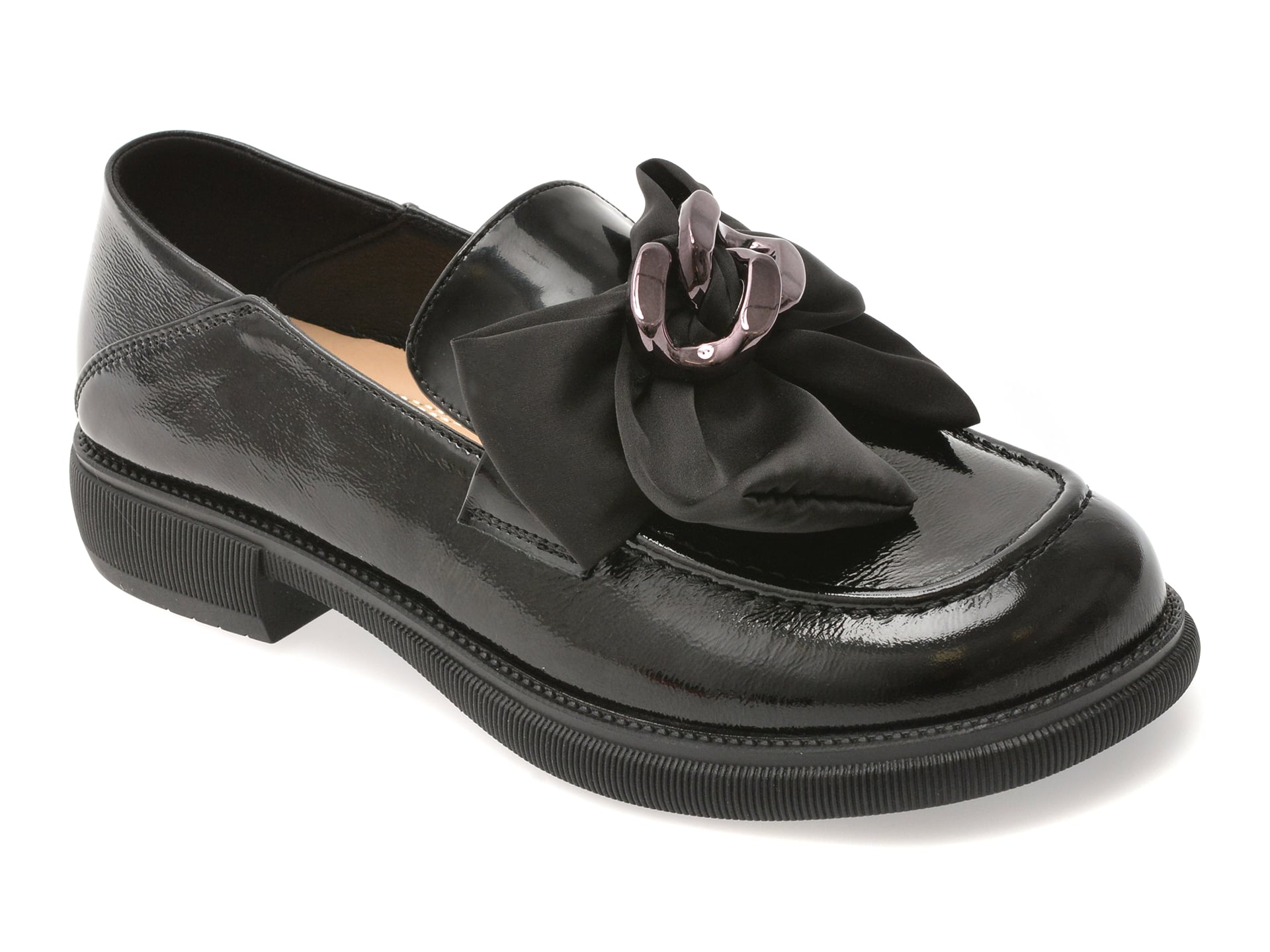 Mocasini GRYXX negri, 36311, din piele naturala lacuita