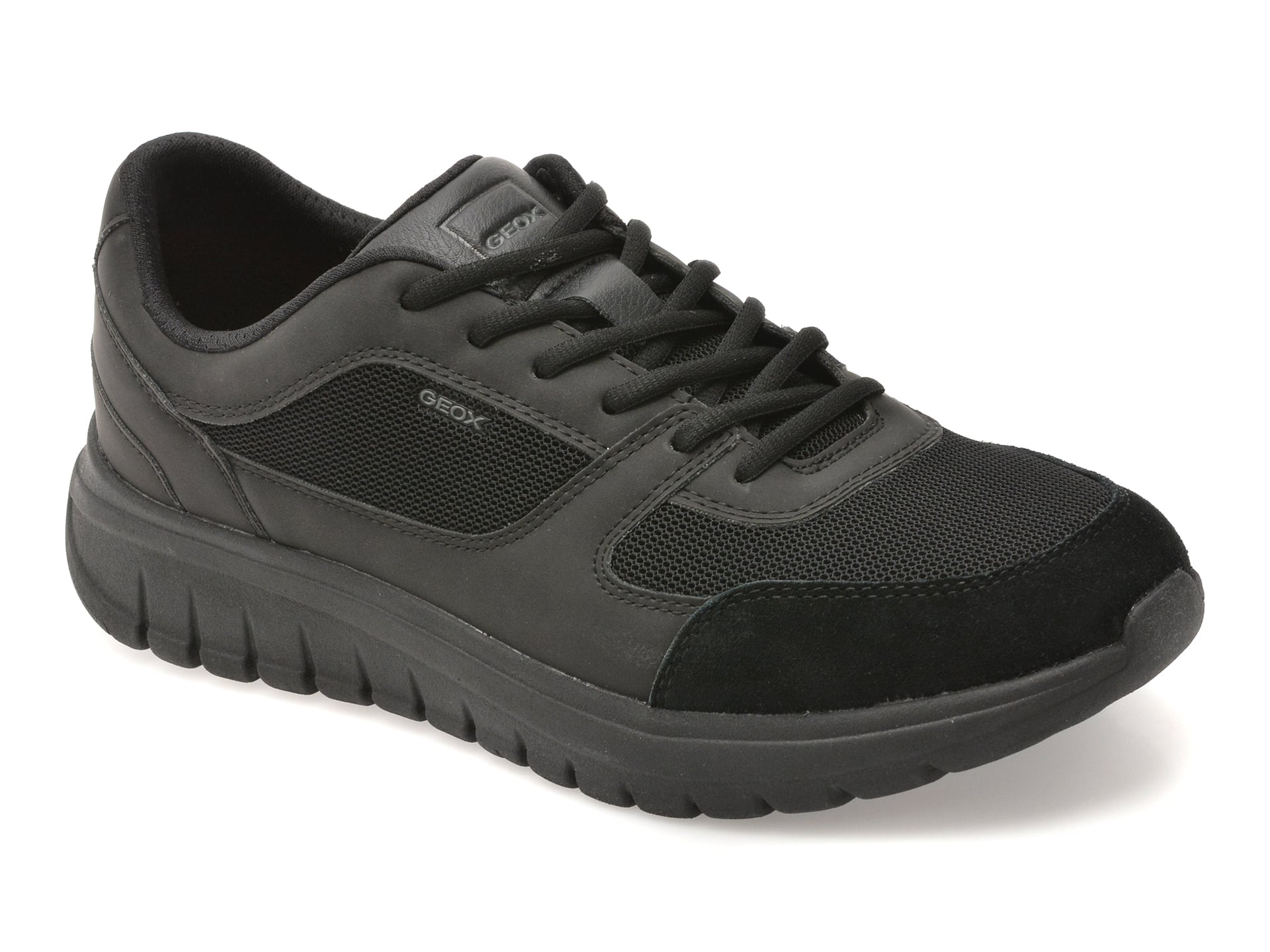 Pantofi sport GEOX negri, U65N4B, din material textil