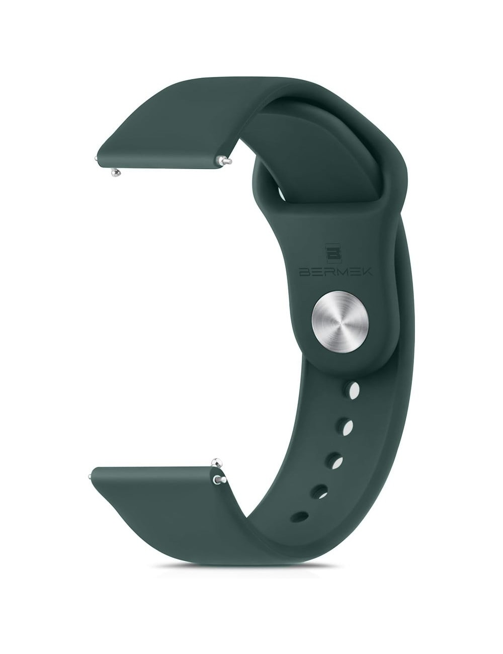 Bermek Curea pentru Huawei Watch GT 3/ GT 3 Pro/ GT 2/ GT 2 Pro (46mm), Xiaomi Watch S1, 22mm, silicon, verde