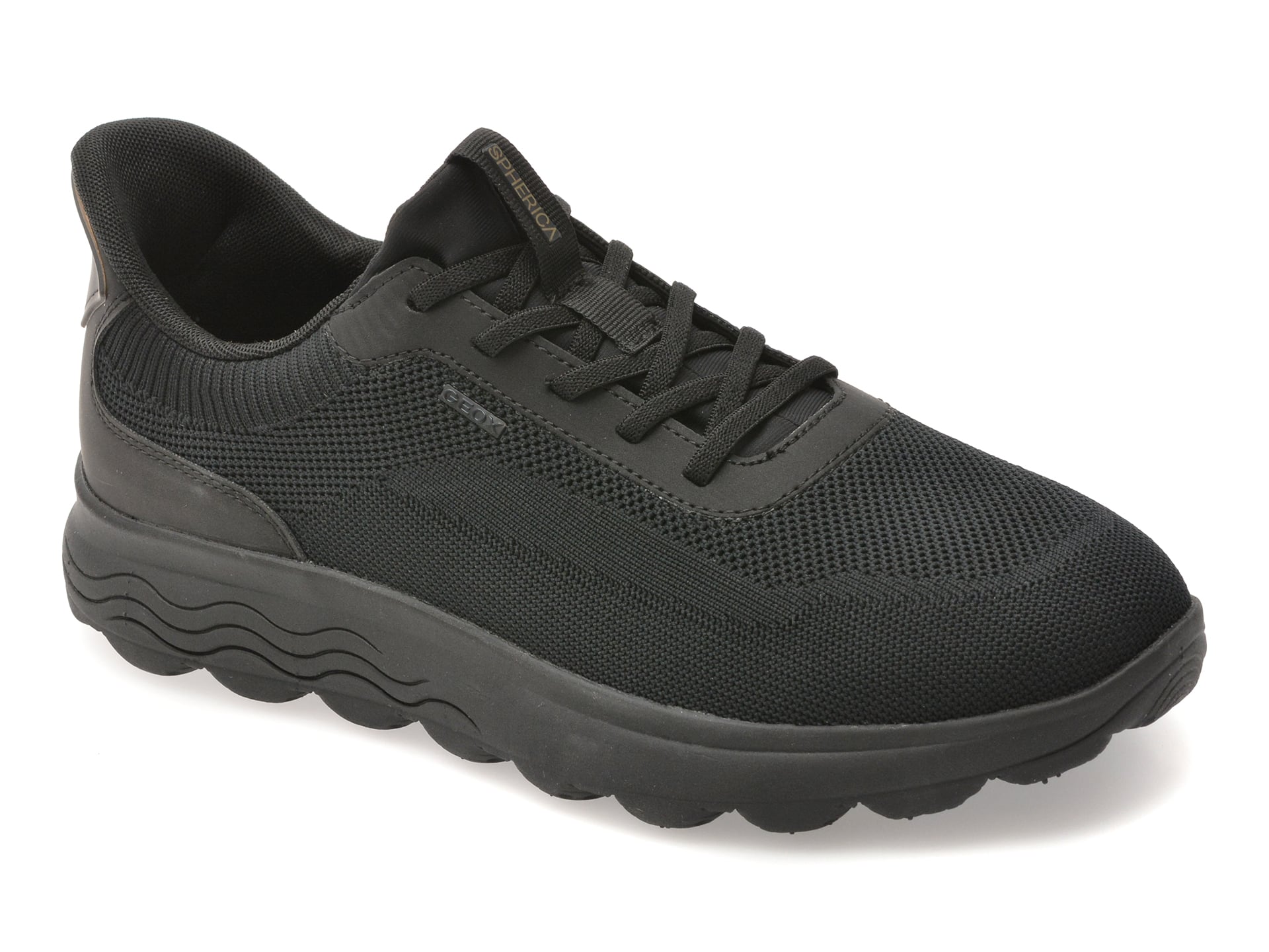 Pantofi sport GEOX negri, U55MPA, din material textil