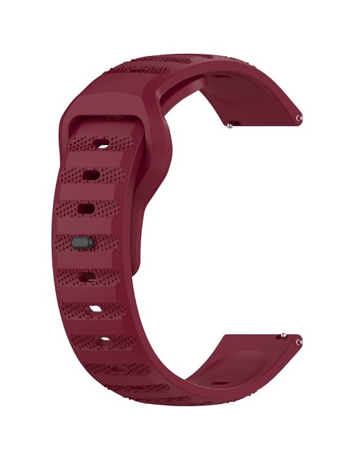 Bermek Curea pentru Galaxy Watch 6, Galaxy Watch 5/ Watch 5 Pro, Galaxy Watch 4, Huawei Watch GT 3 42mm, 20mm, silicon, rosu