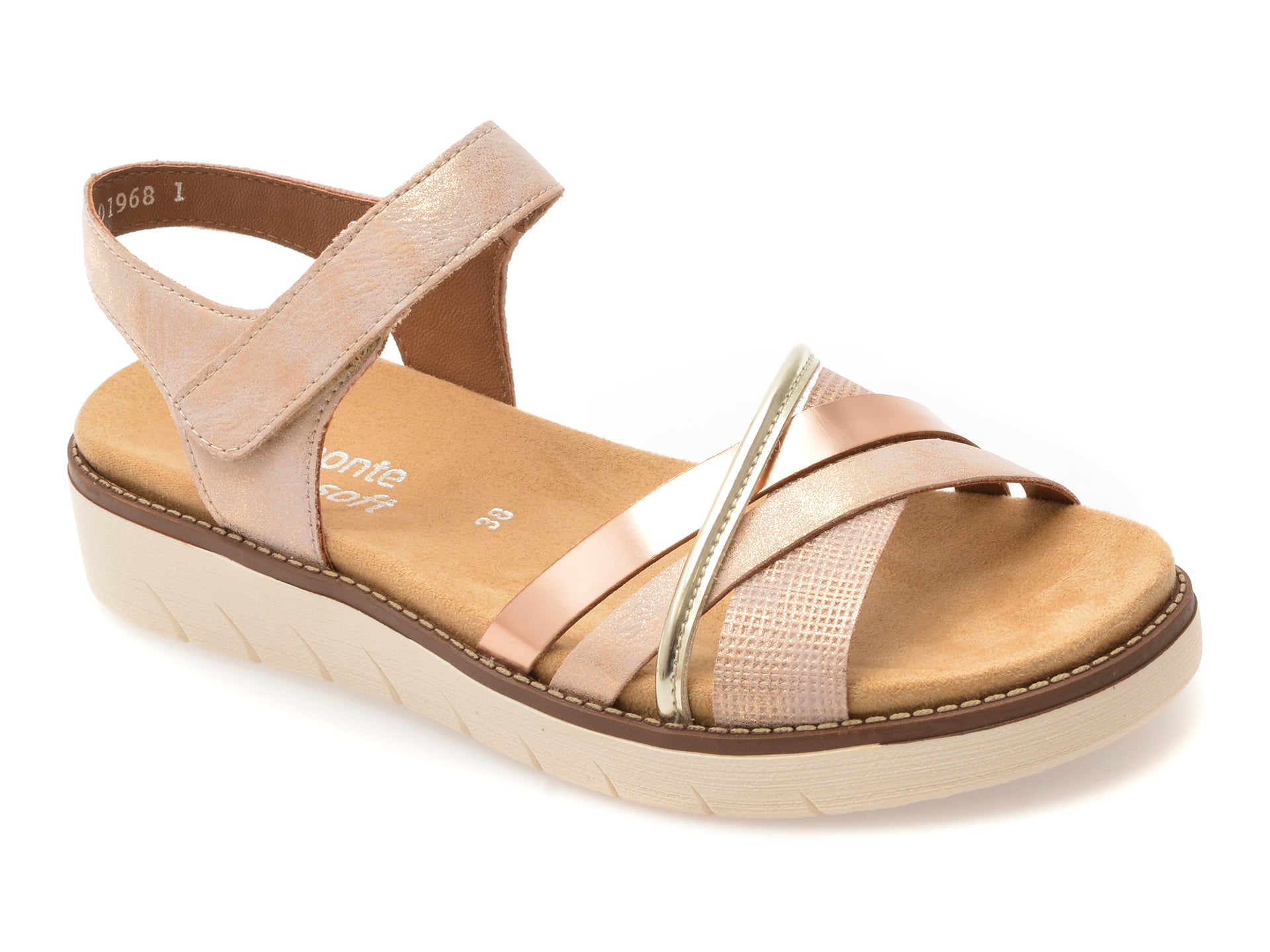 Sandale REMONTE roz, D2058, din piele ecologica