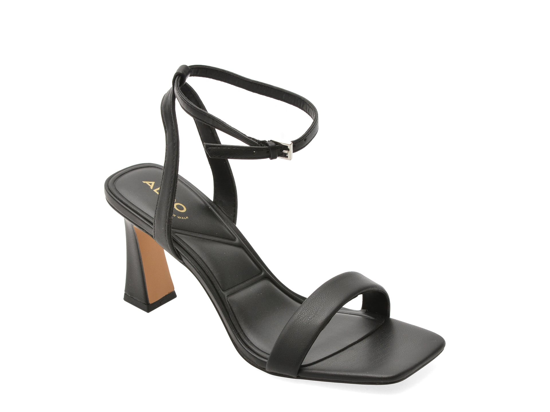 Sandale elegante ALDO negre, AUSTORAI 007, din piele ecologica