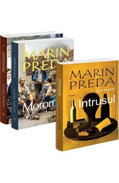 Pachet 3 carti: Marin Preda. Intrusul + Morometii Vol.1 + Vol.2 - Marin Preda