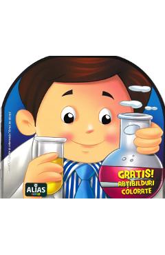 Omul de stiinta. Abtibilduri colorate
