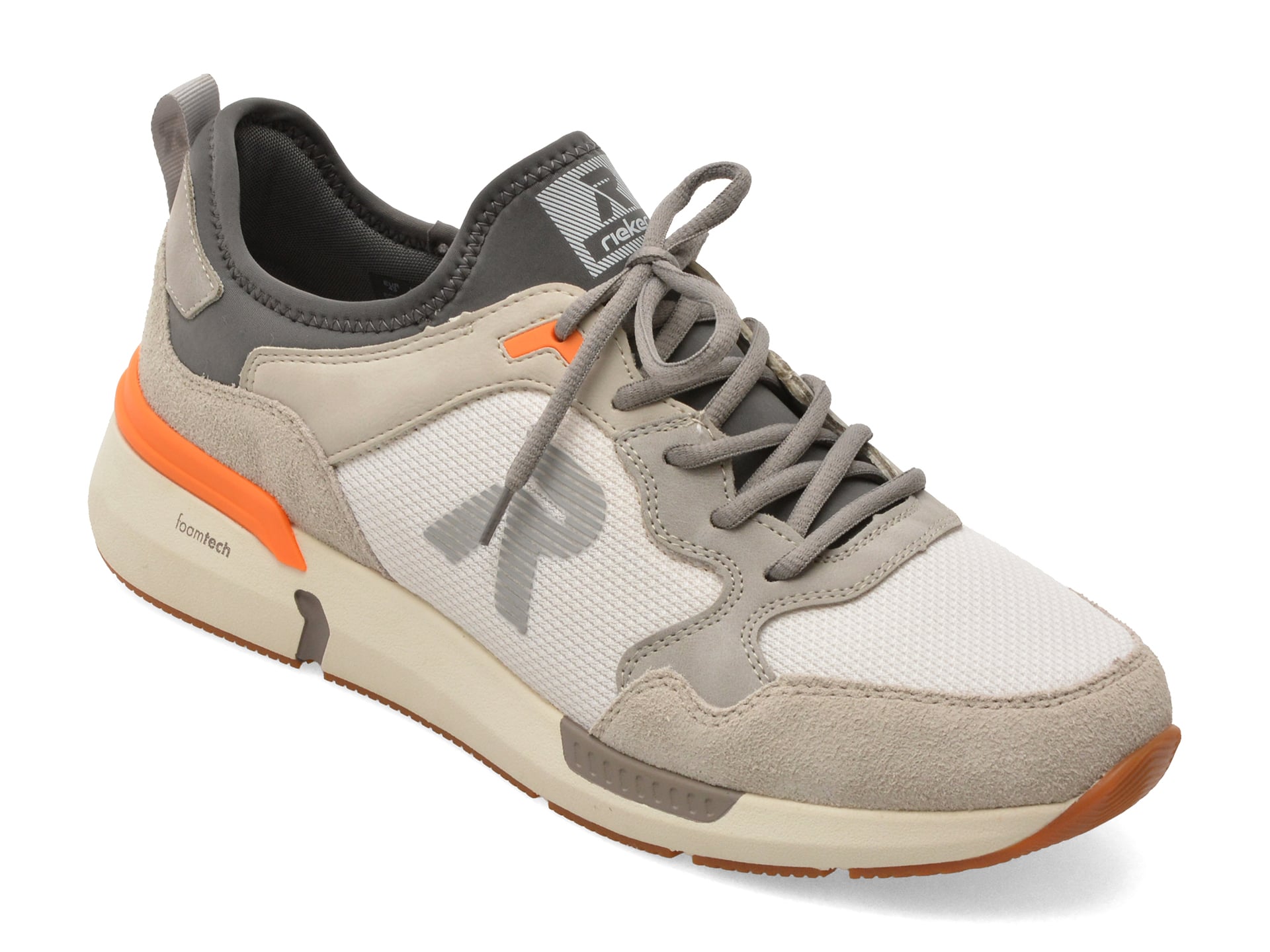 Pantofi sport RIEKER gri, U1405, din material textil