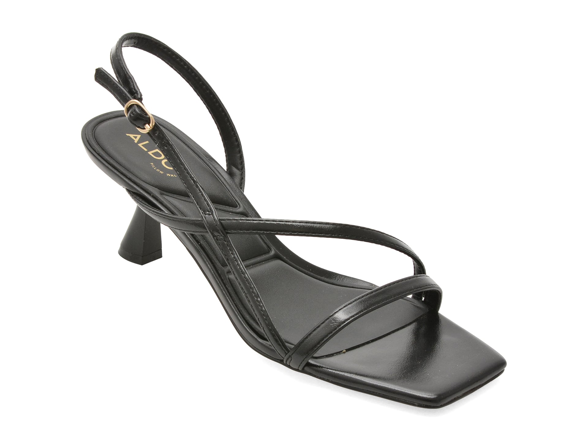 Sandale elegante ALDO negre, NASTAZIA 001, din piele ecologica
