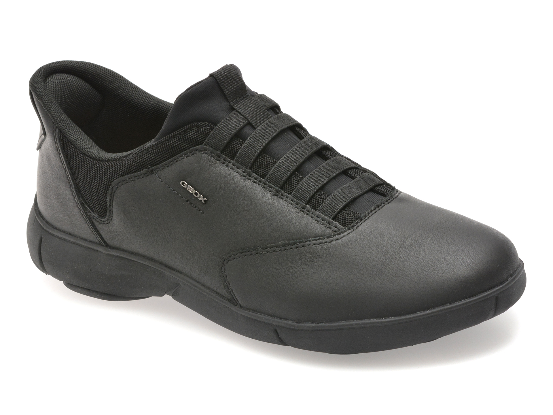 Pantofi sport GEOX negri, U56MXB, din piele naturala