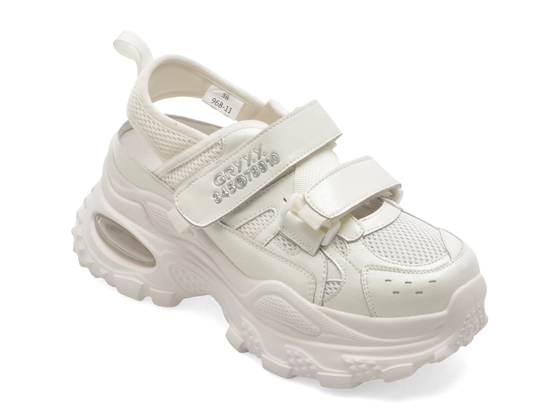 Pantofi sport GRYXX albi, 968, din piele naturala