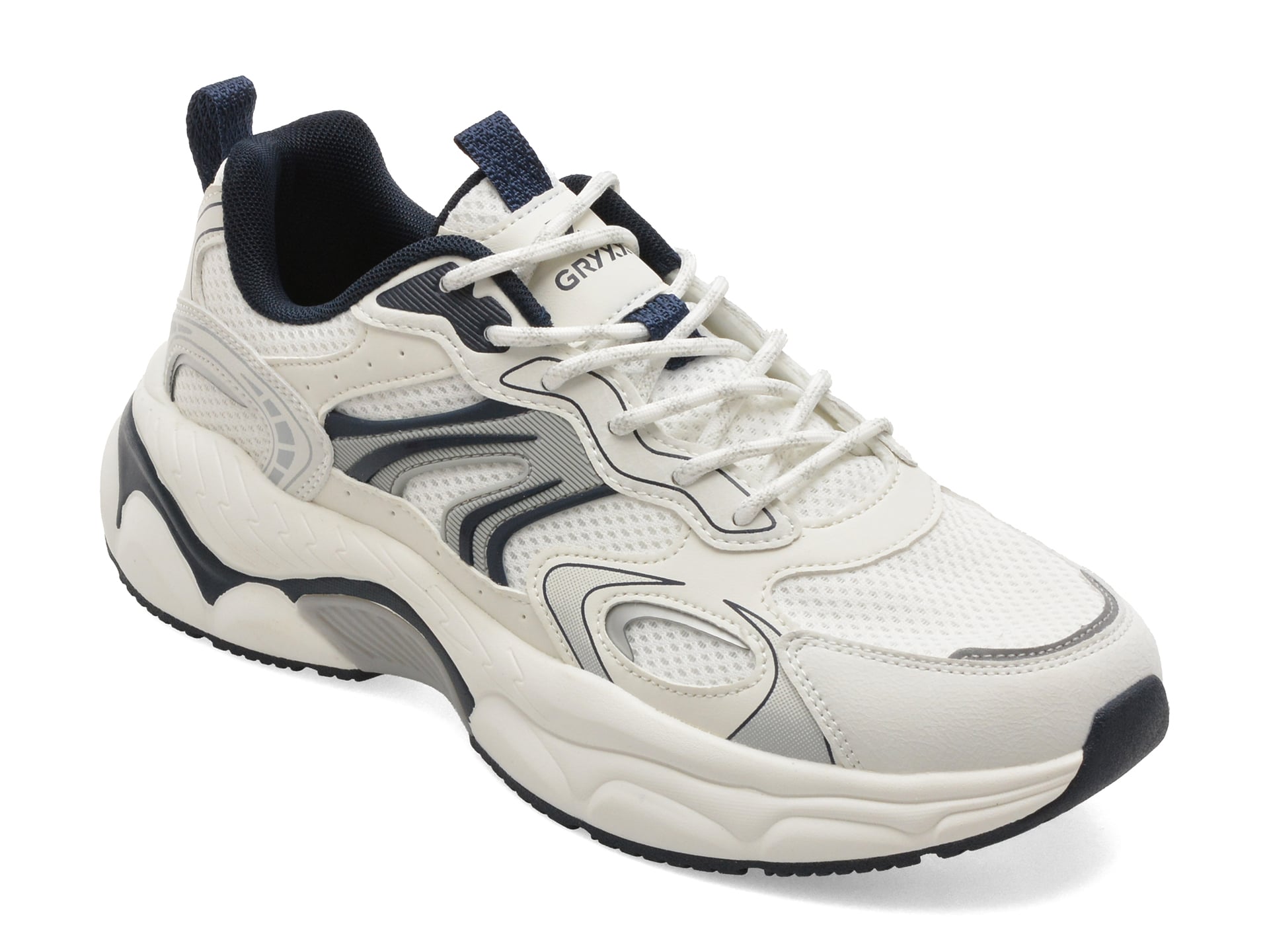 Pantofi sport GRYXX albi, 153166, din material textil