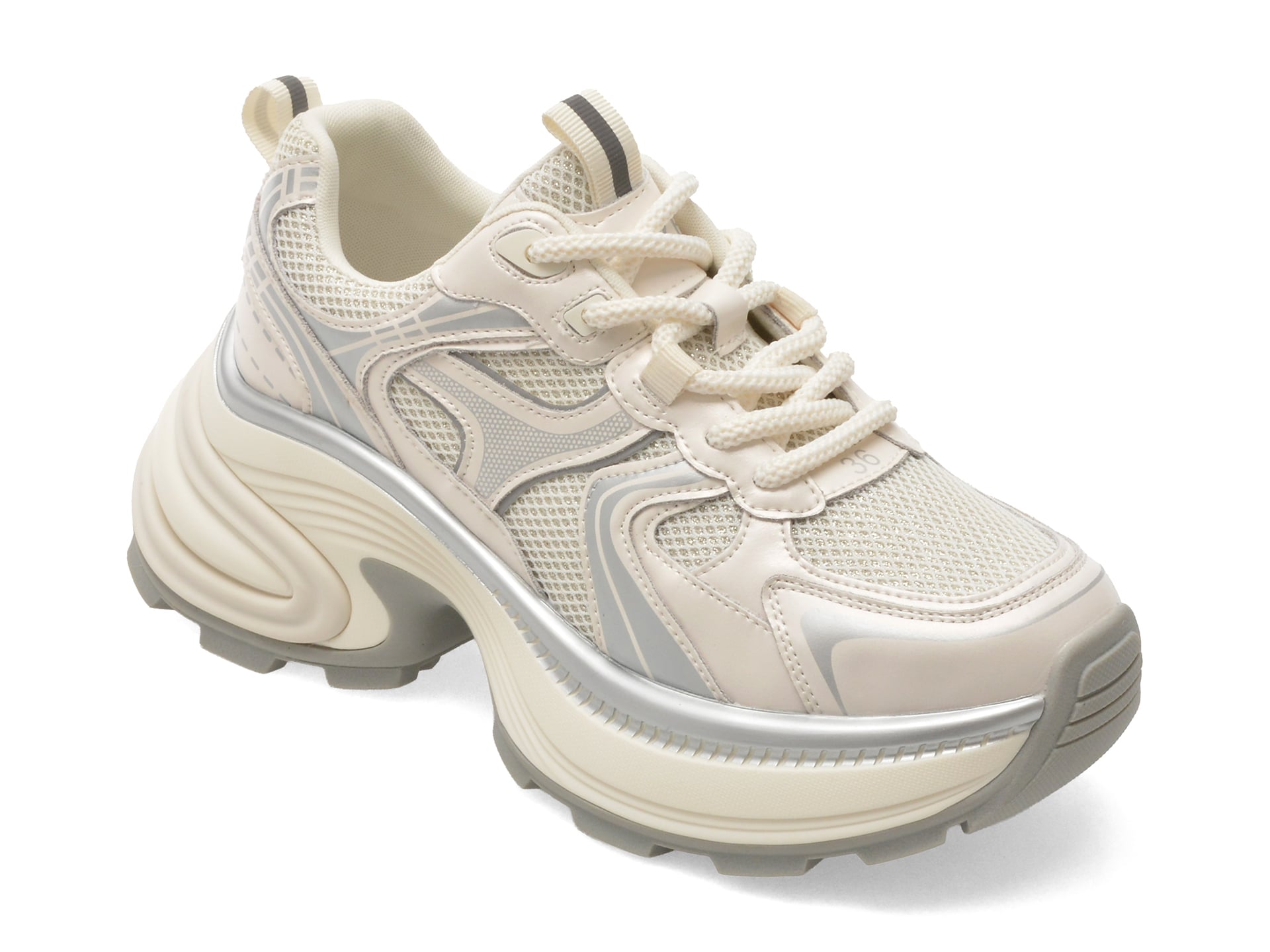 Pantofi sport FLAVIA PASSINI albi, 910, din piele naturala
