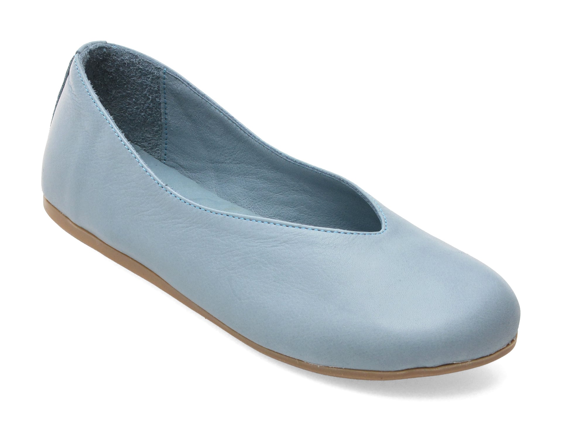 Balerini GRYXX albastri, 114, din piele naturala