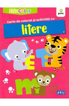 Carte de colorat si activitati cu litere. EduColor