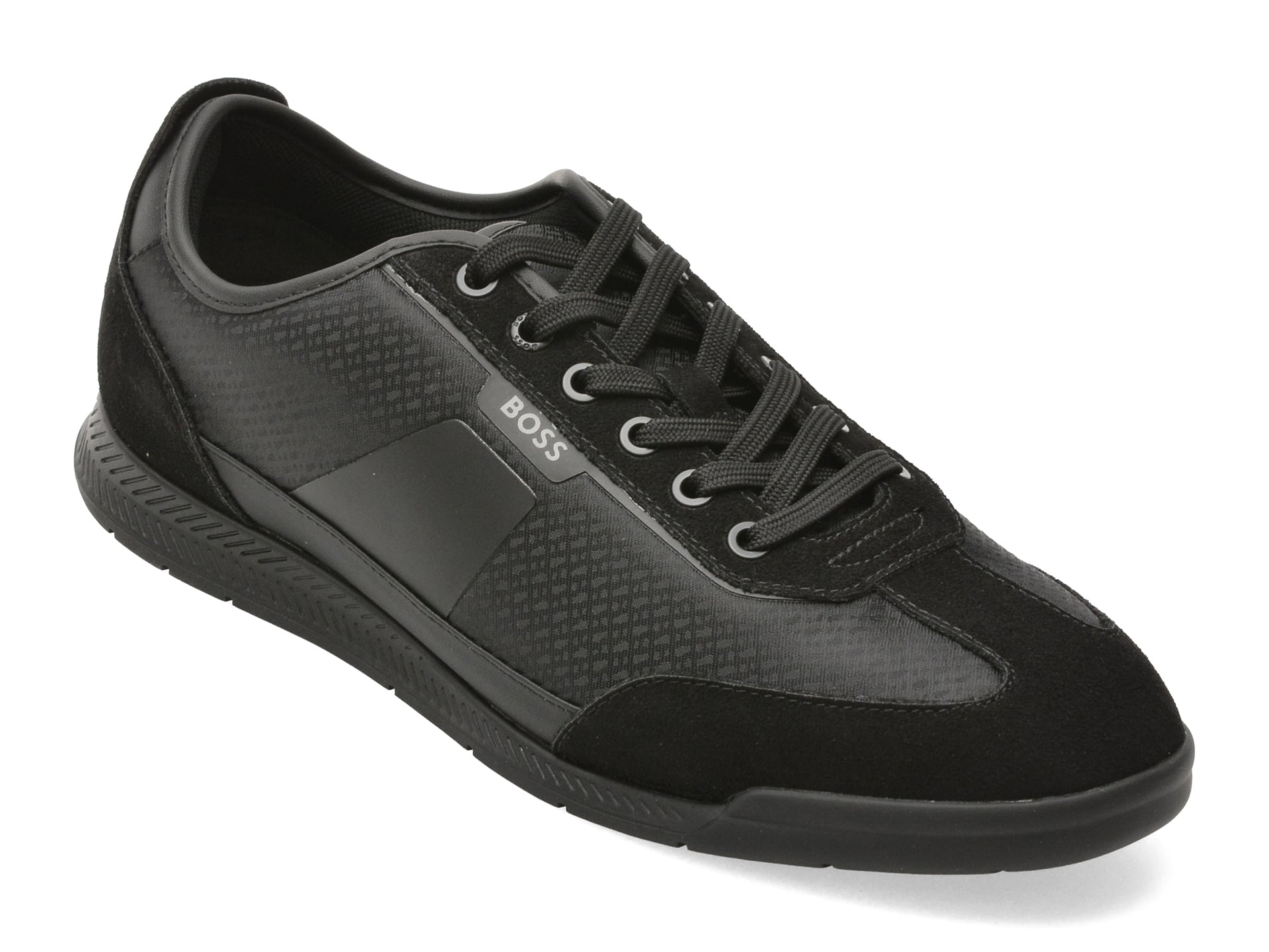 Pantofi sport BOSS negri, 7877, din material textil