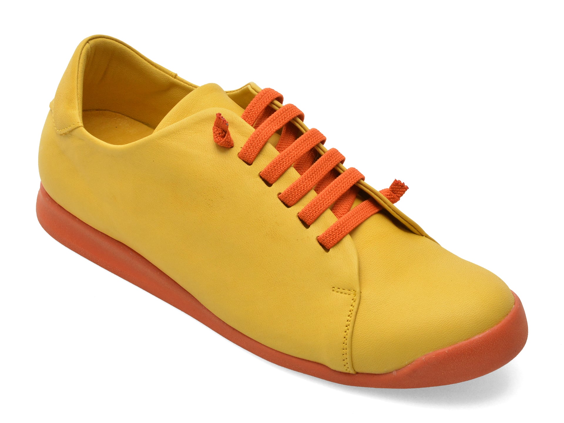 Pantofi GRYXX galbeni, 1601, din piele naturala