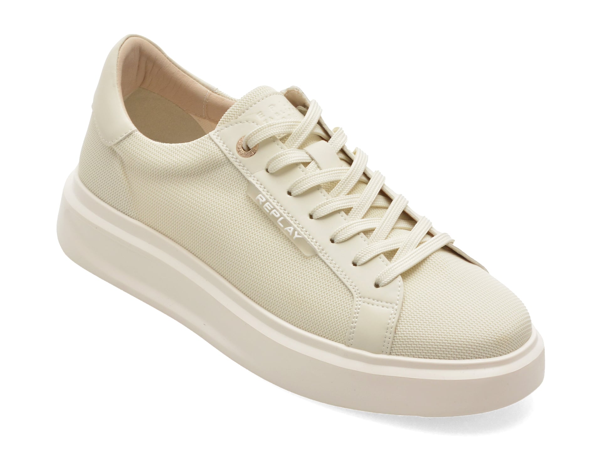 Pantofi sport REPLAY albi, MZ8E02T, din material textil