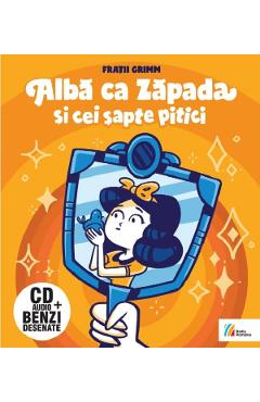 Alba ca zapada si cei sapte pitici + CD - Fratii Grimm