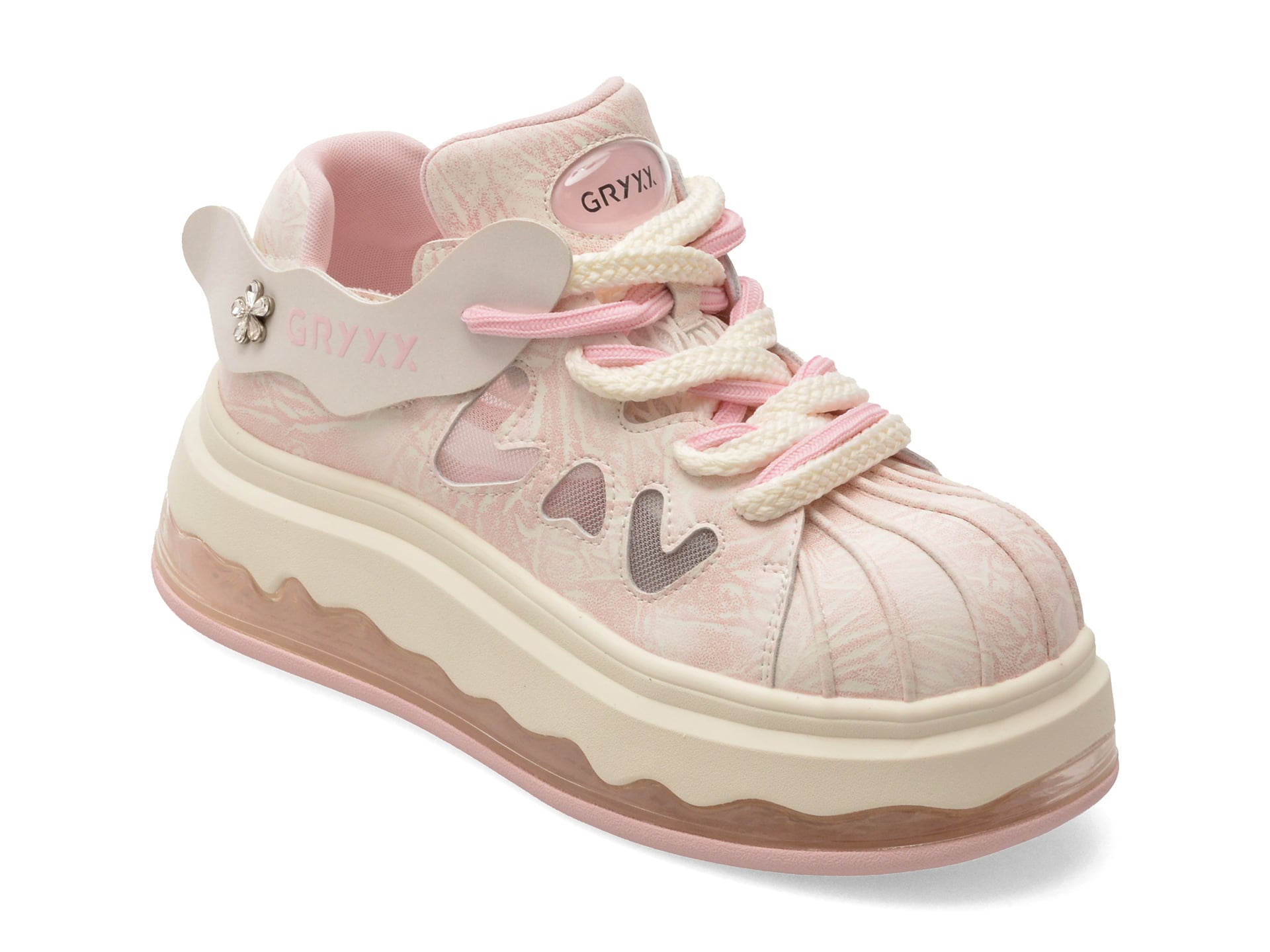 Pantofi sport GRYXX roz, 55177, din piele naturala