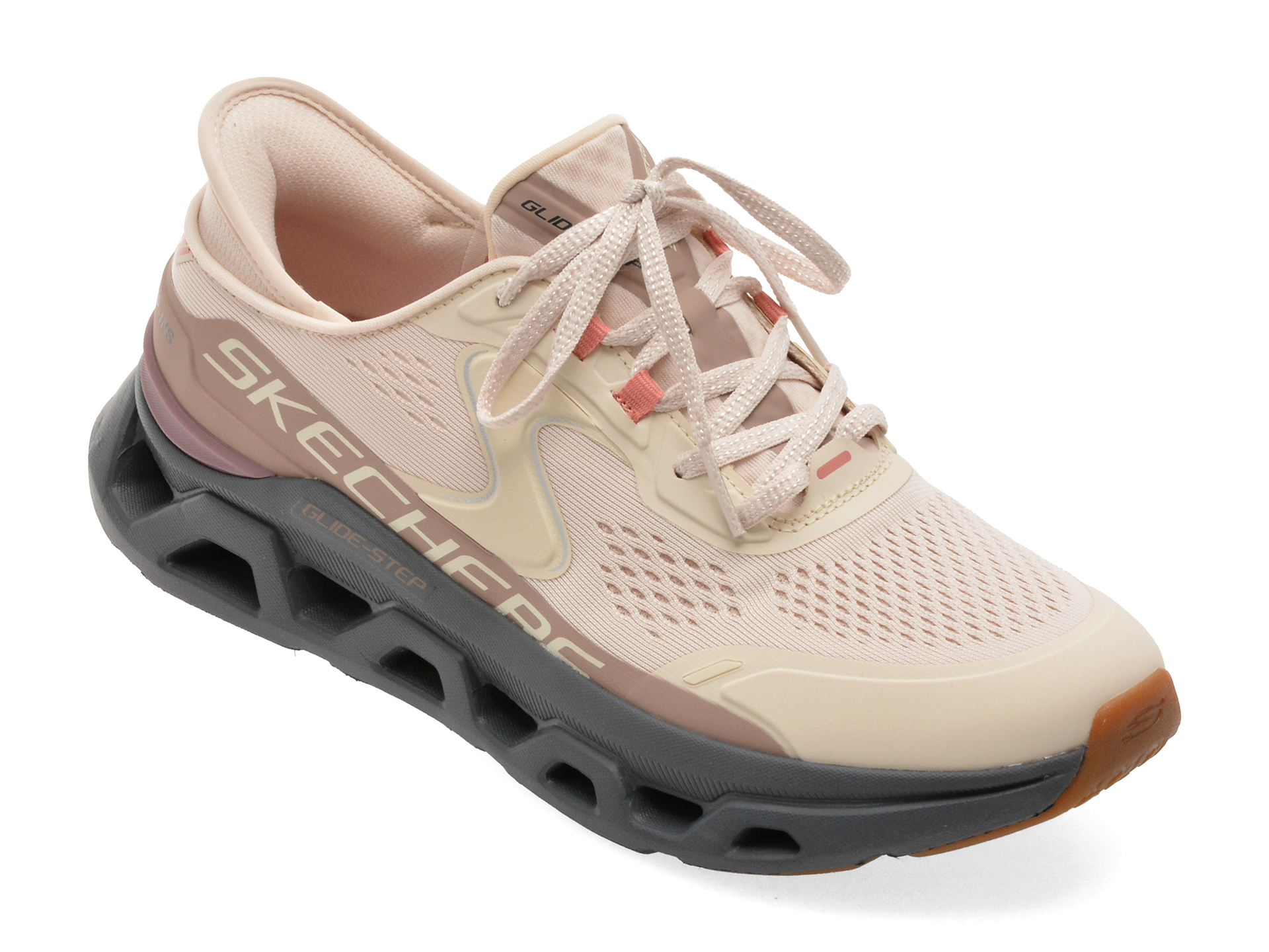 Pantofi sport SKECHERS roz, GLIDE-STEP ALTUS, din material textil