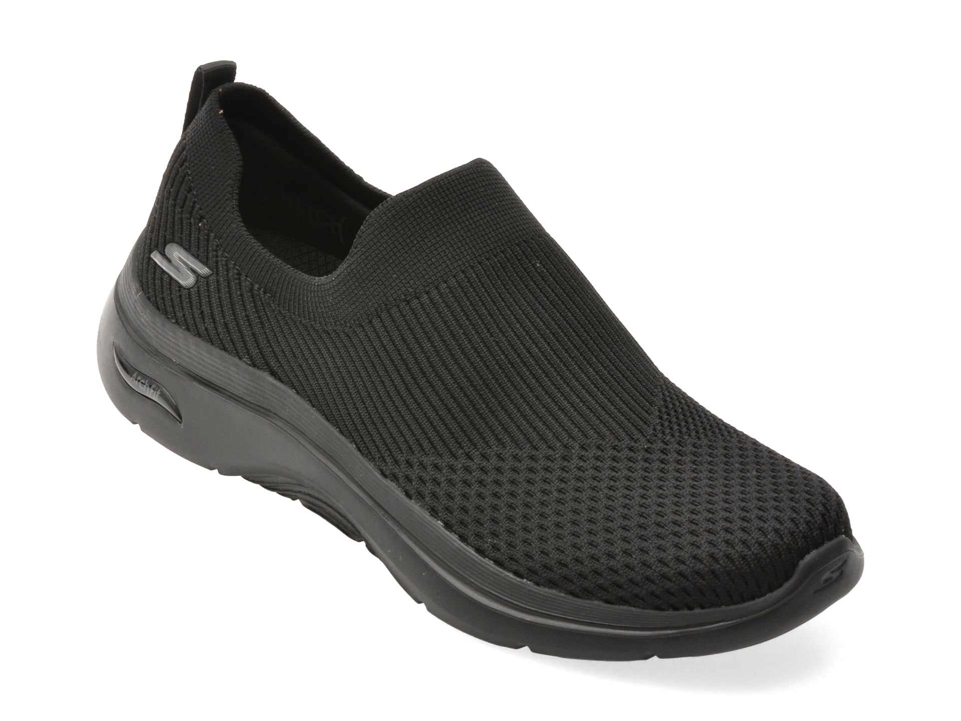 Pantofi sport SKECHERS negri, GO WALK ARCH FIT 2.0, din material textil