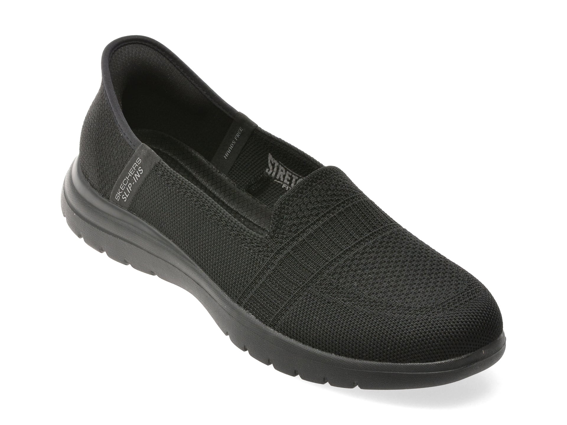 Pantofi sport SKECHERS negri, ON-THE-GO FLEX, din material textil