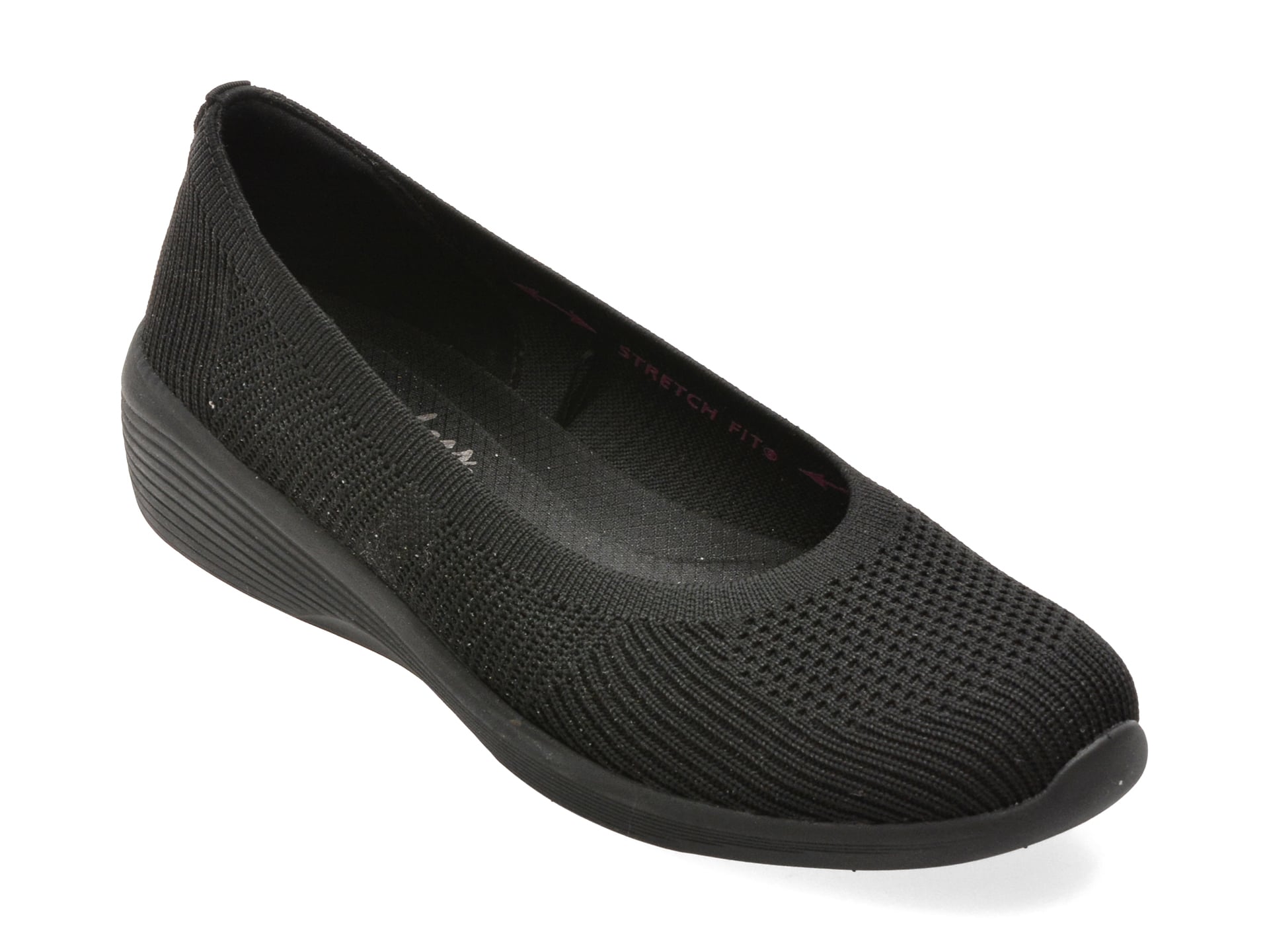 Pantofi sport SKECHERS negri, ARYA, din material textil