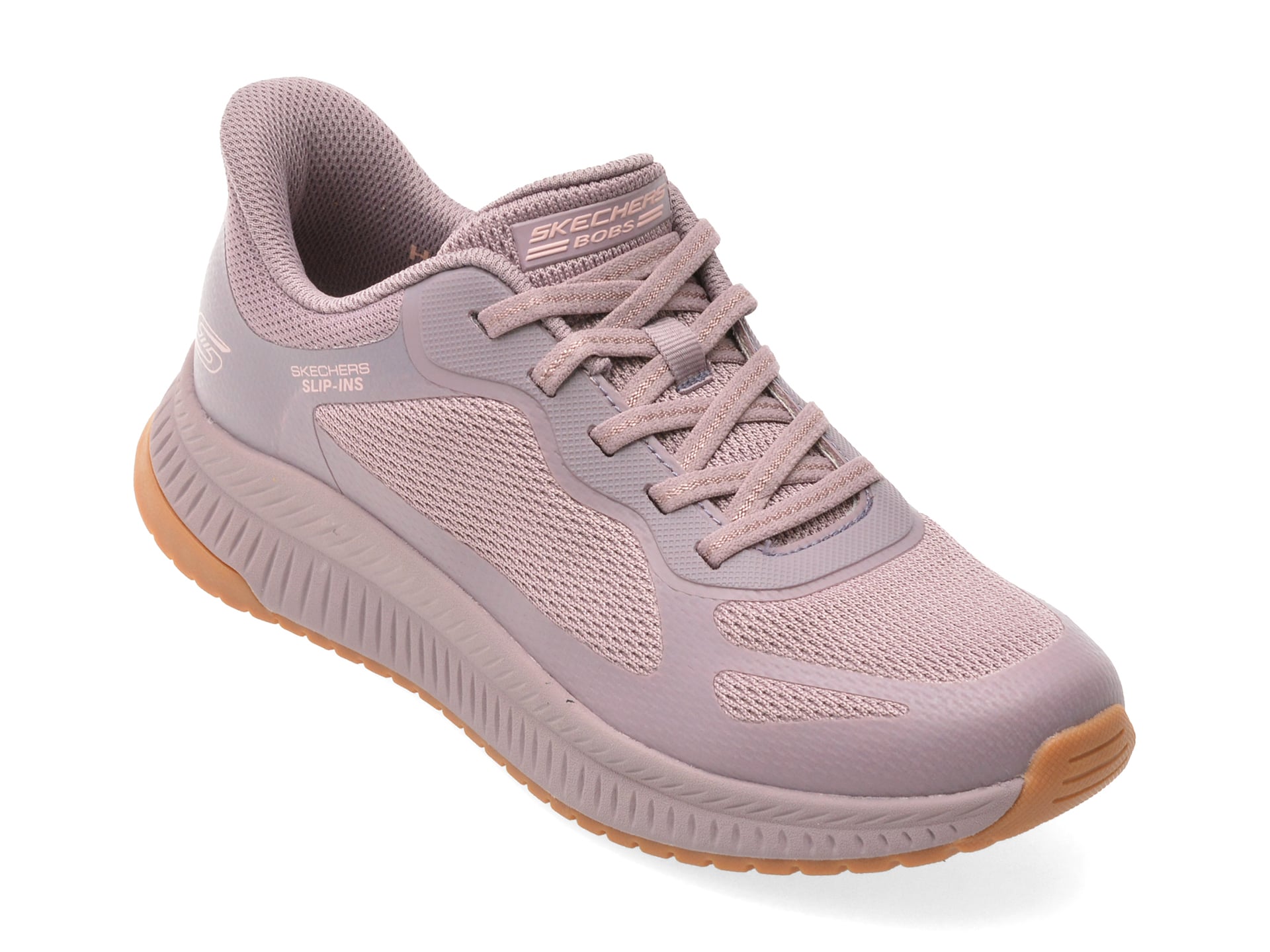 Pantofi sport SKECHERS mov, BOBS SQUAD 4, din material textil