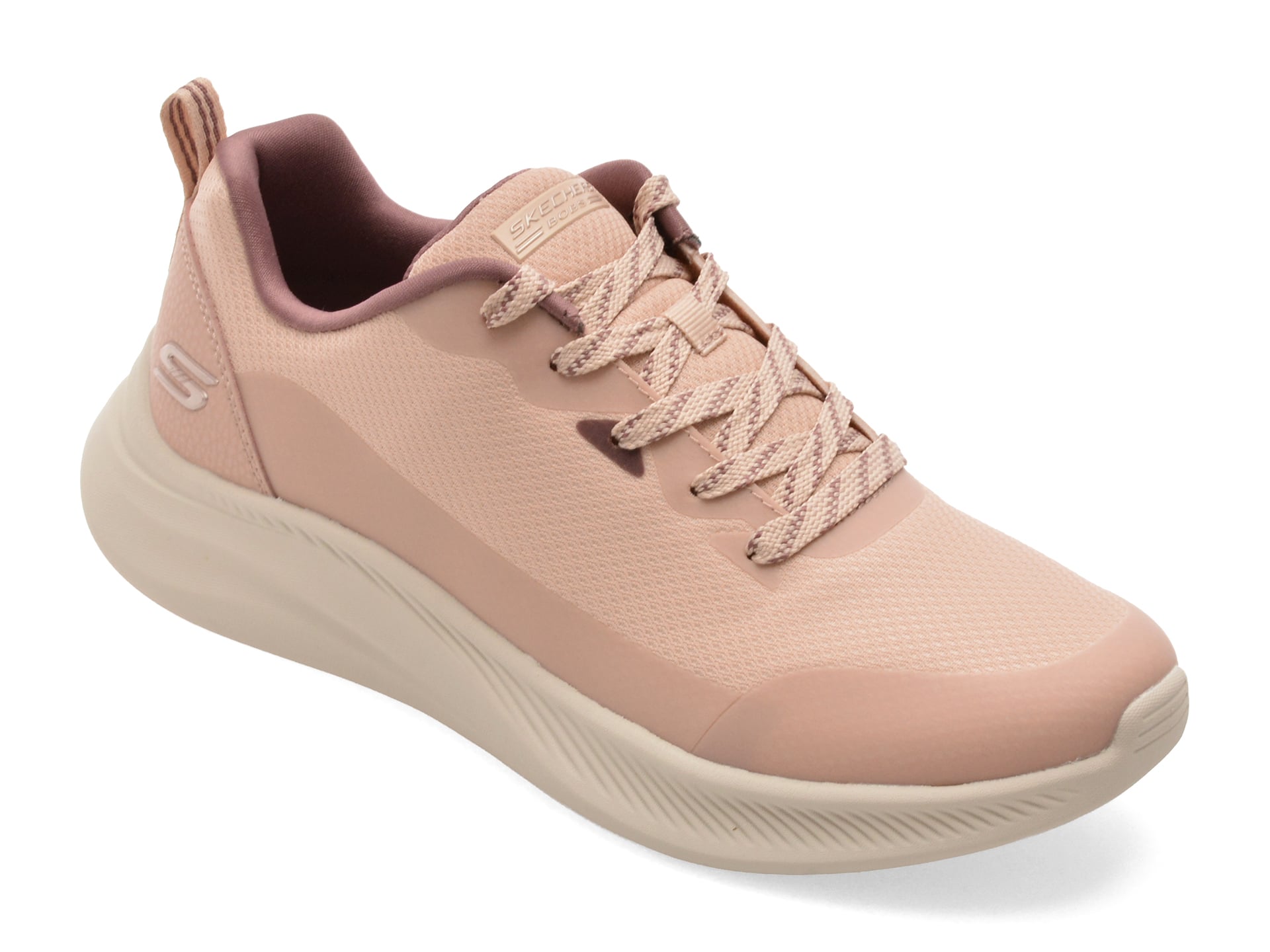 Pantofi sport SKECHERS roz, BOBS MODA FLEX, din material textil