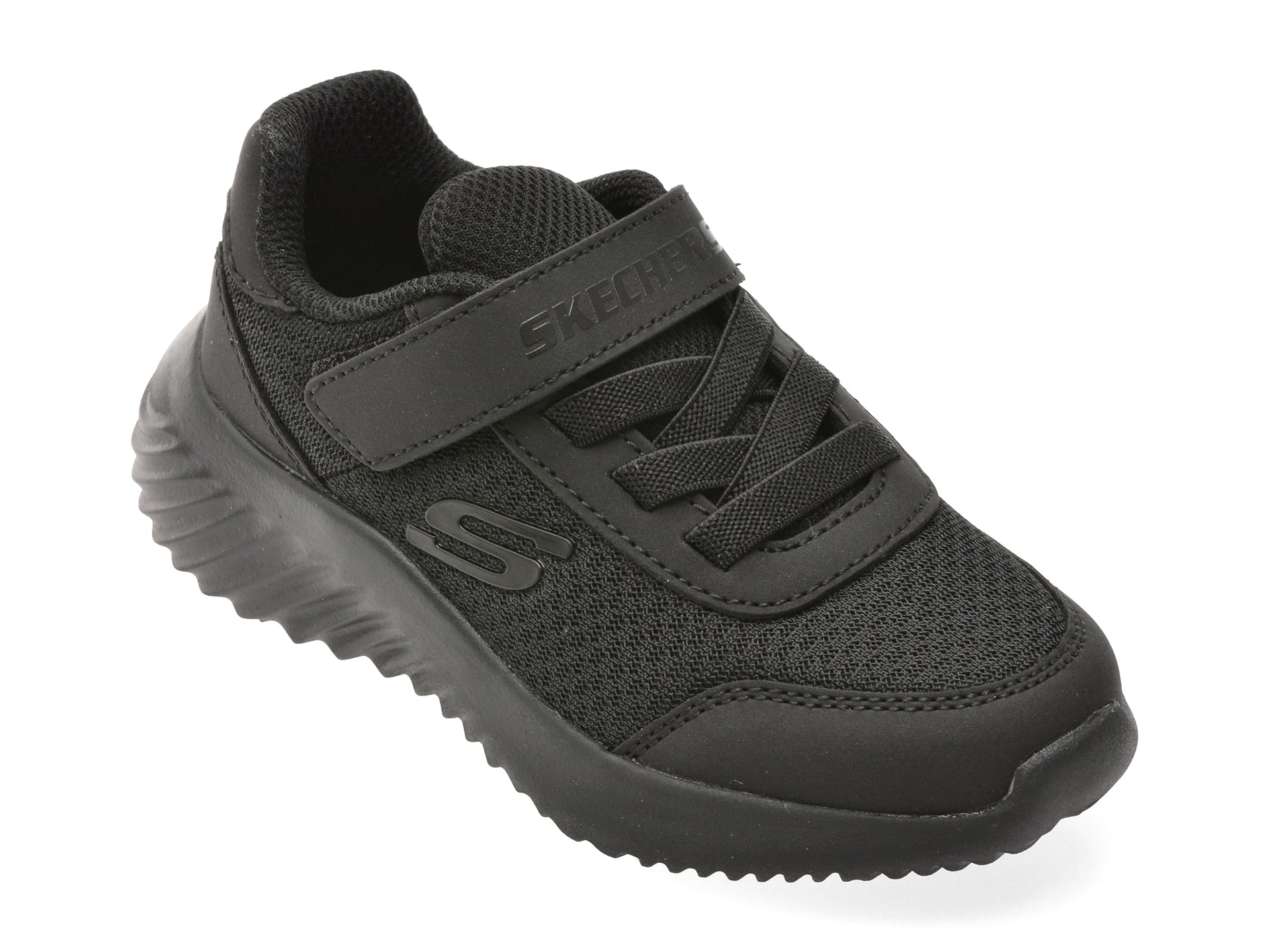 Pantofi sport SKECHERS negri, BOUNDER, din material textil
