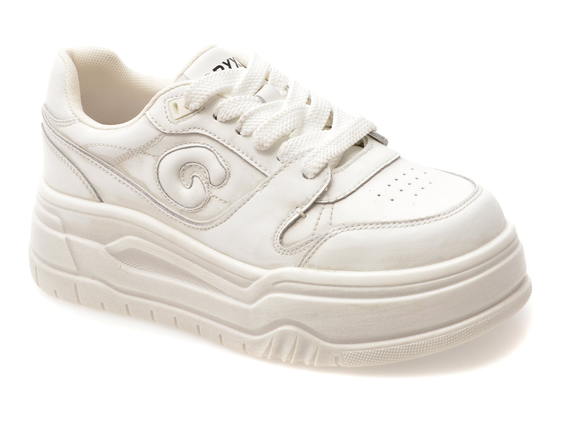 Pantofi sport GRYXX albi, 9353, din piele naturala