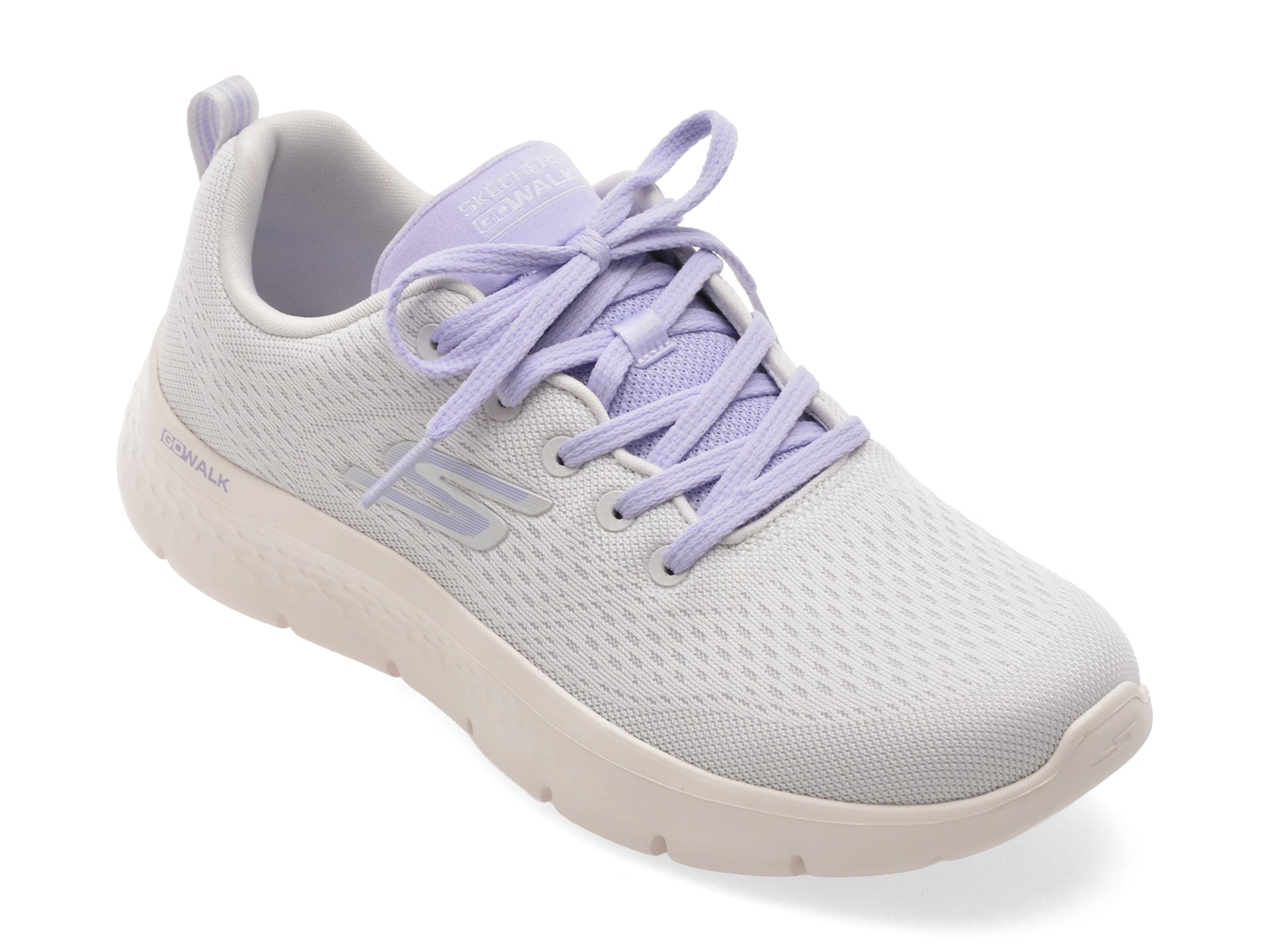 Pantofi sport SKECHERS gri, GO WALK FLEX, din material textil