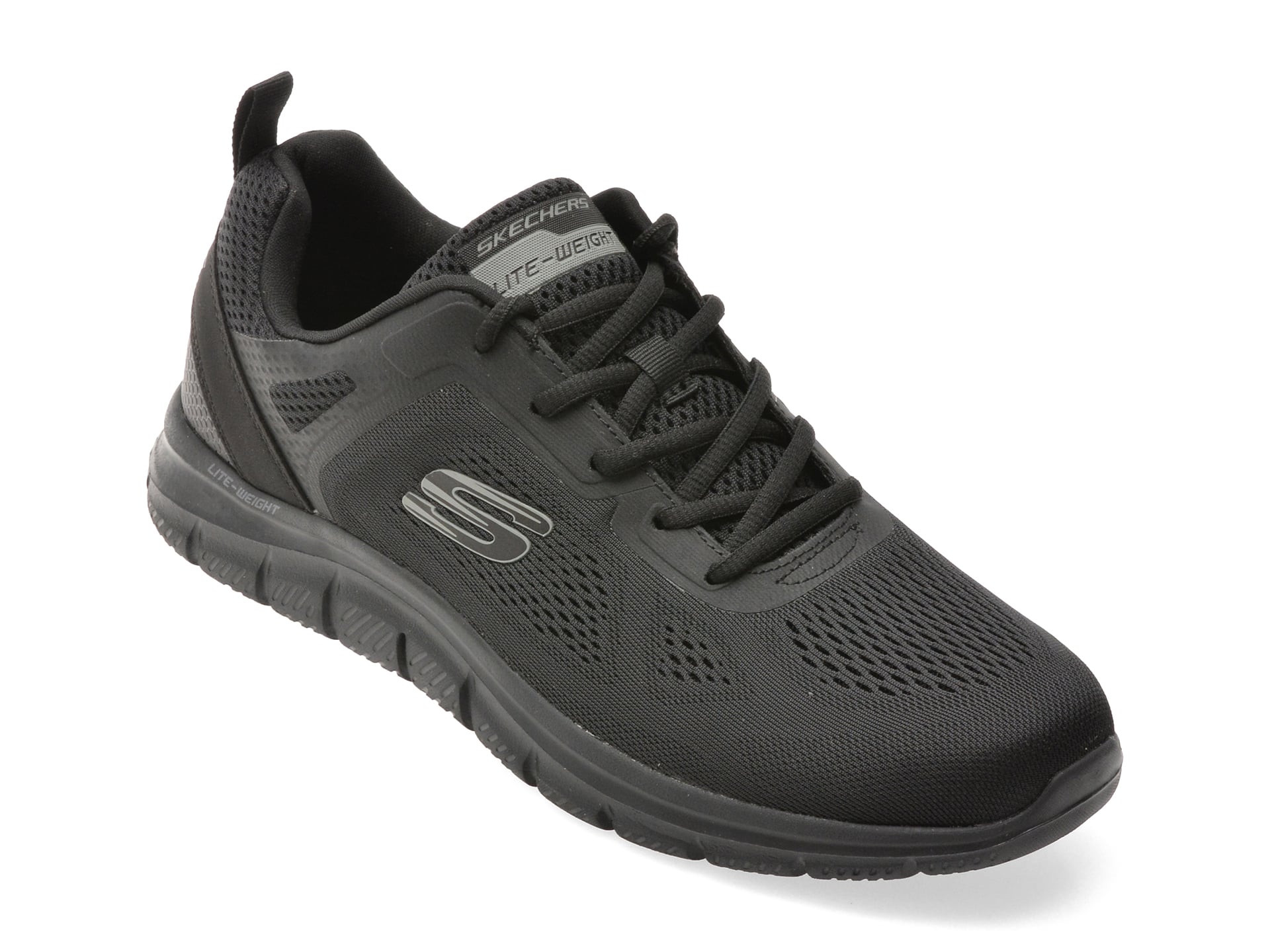 Pantofi sport SKECHERS negri, TRACK, din material textil