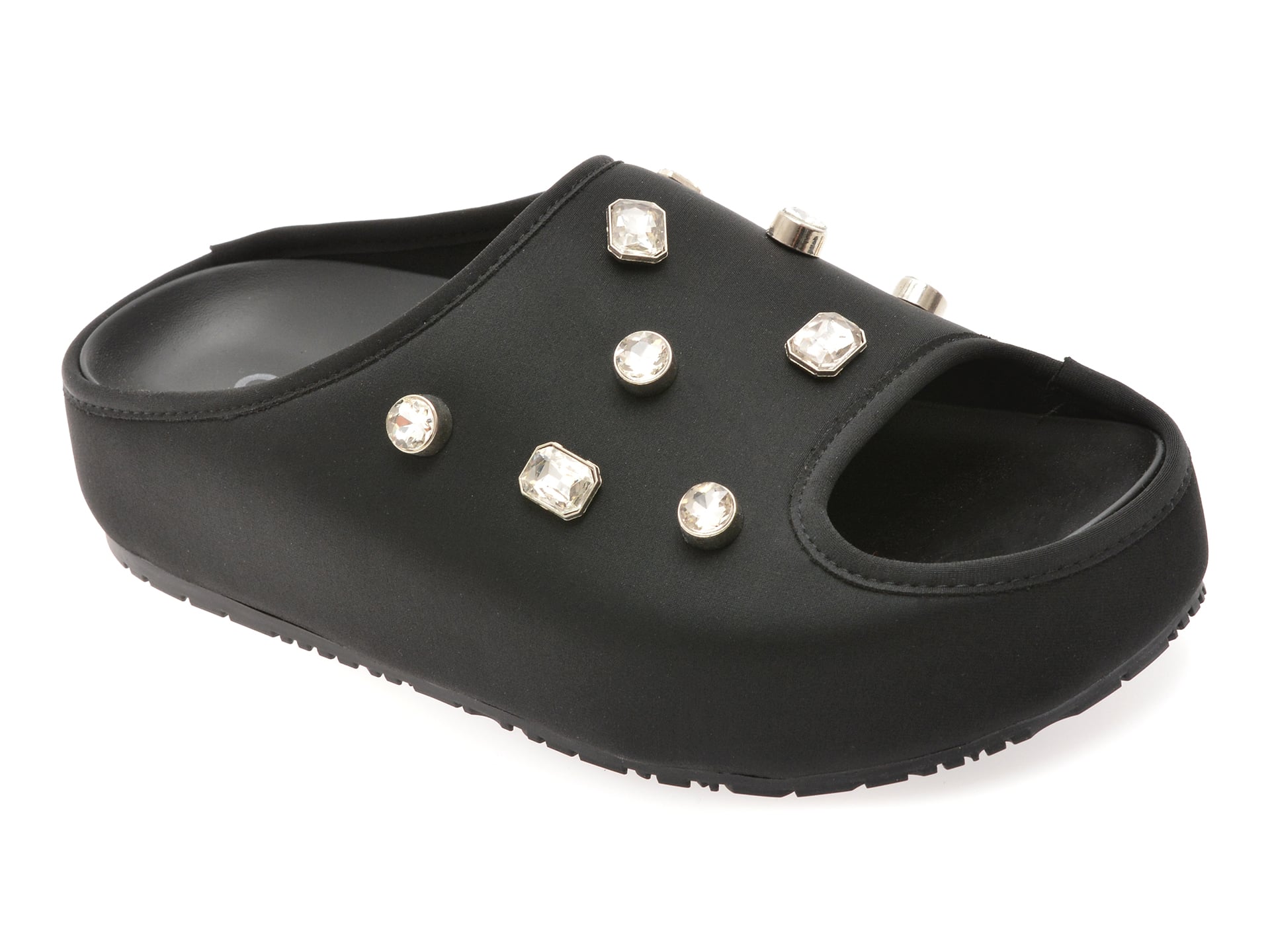 Papuci GRYXX negri, A59, din material textil