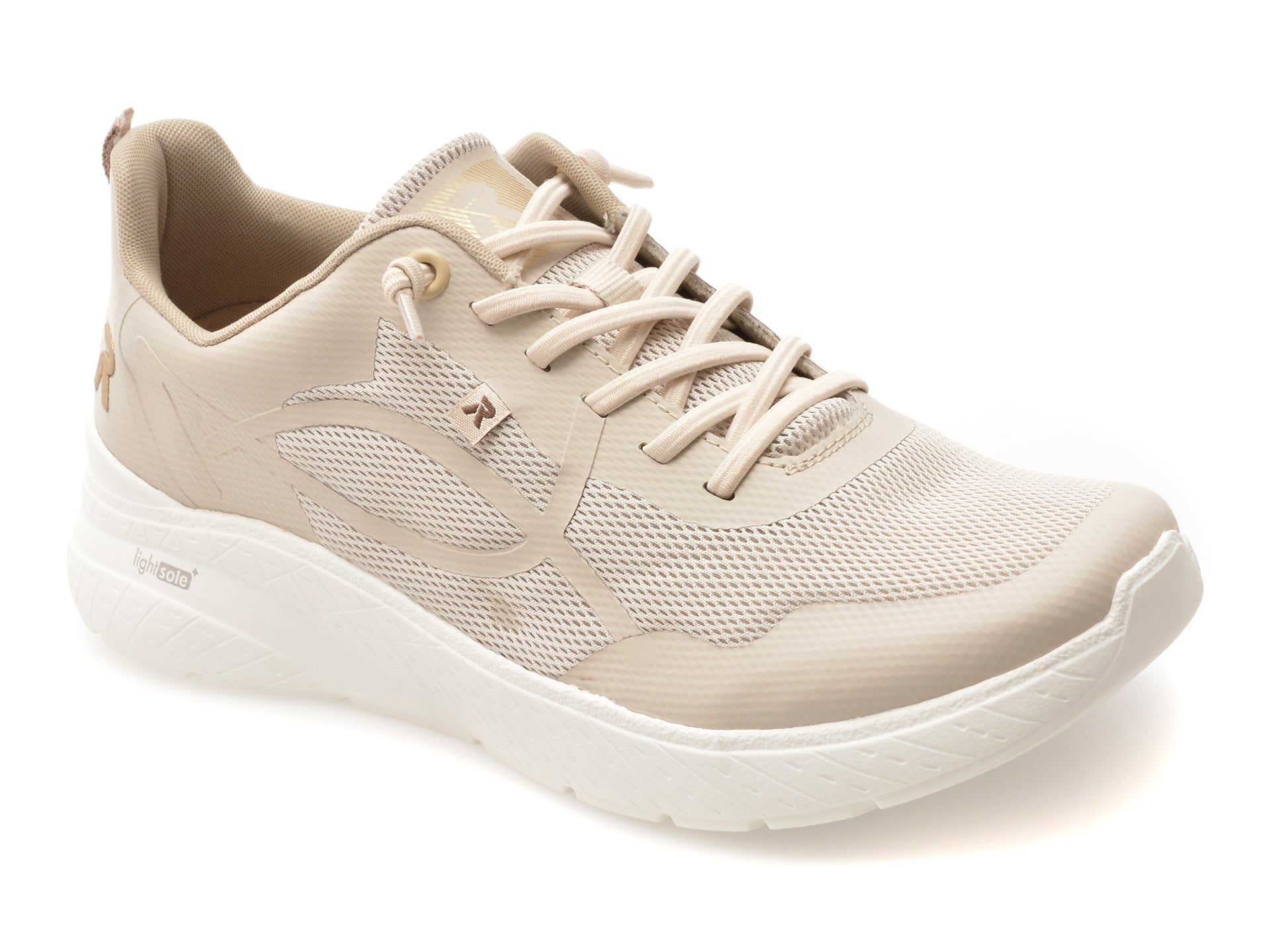Pantofi sport RIEKER bej, M8551, din material textil