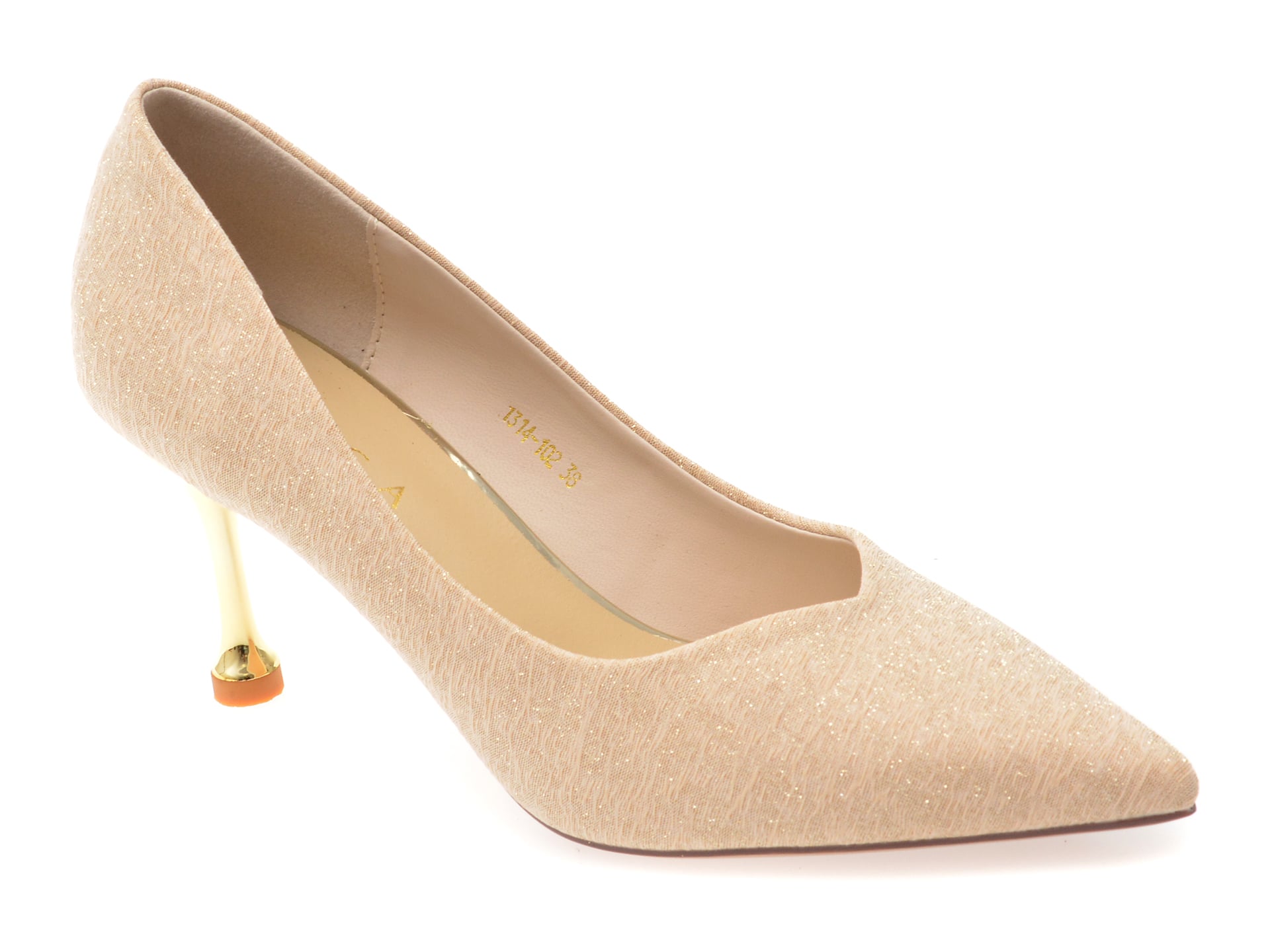 Pantofi eleganti EPICA bej, 1314102, din piele ecologica