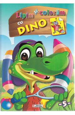 Lipim si coloram cu Dino
