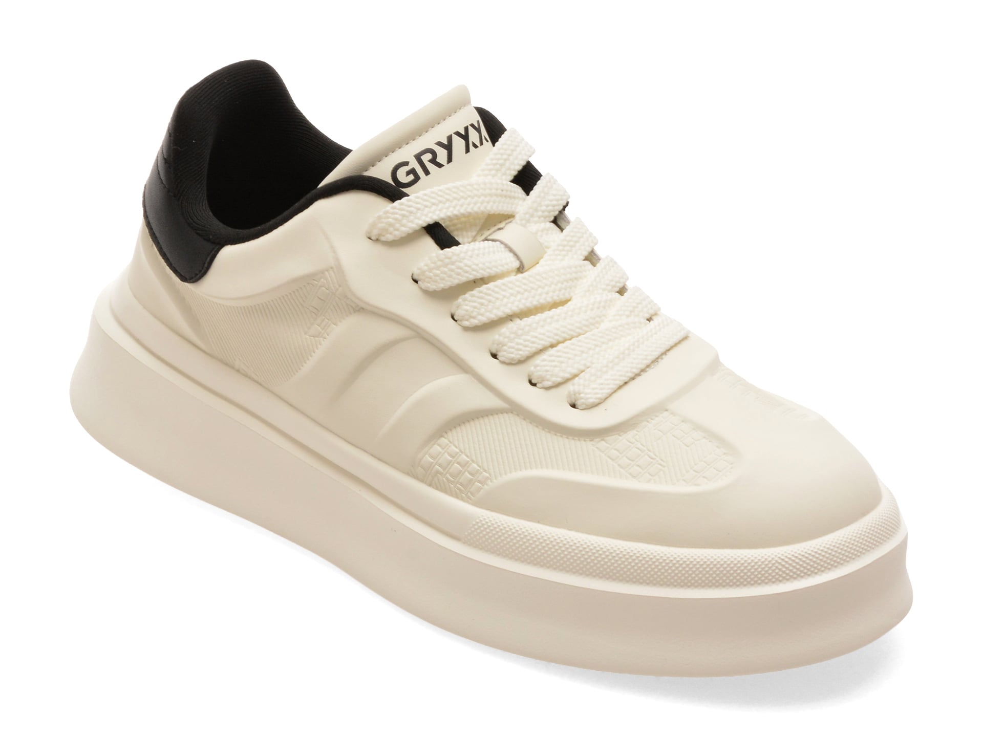Pantofi sport GRYXX albi, Y2001, din piele naturala