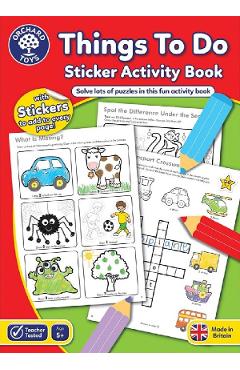 Things to do. Carte de colorat cu activitati 5 ani+
