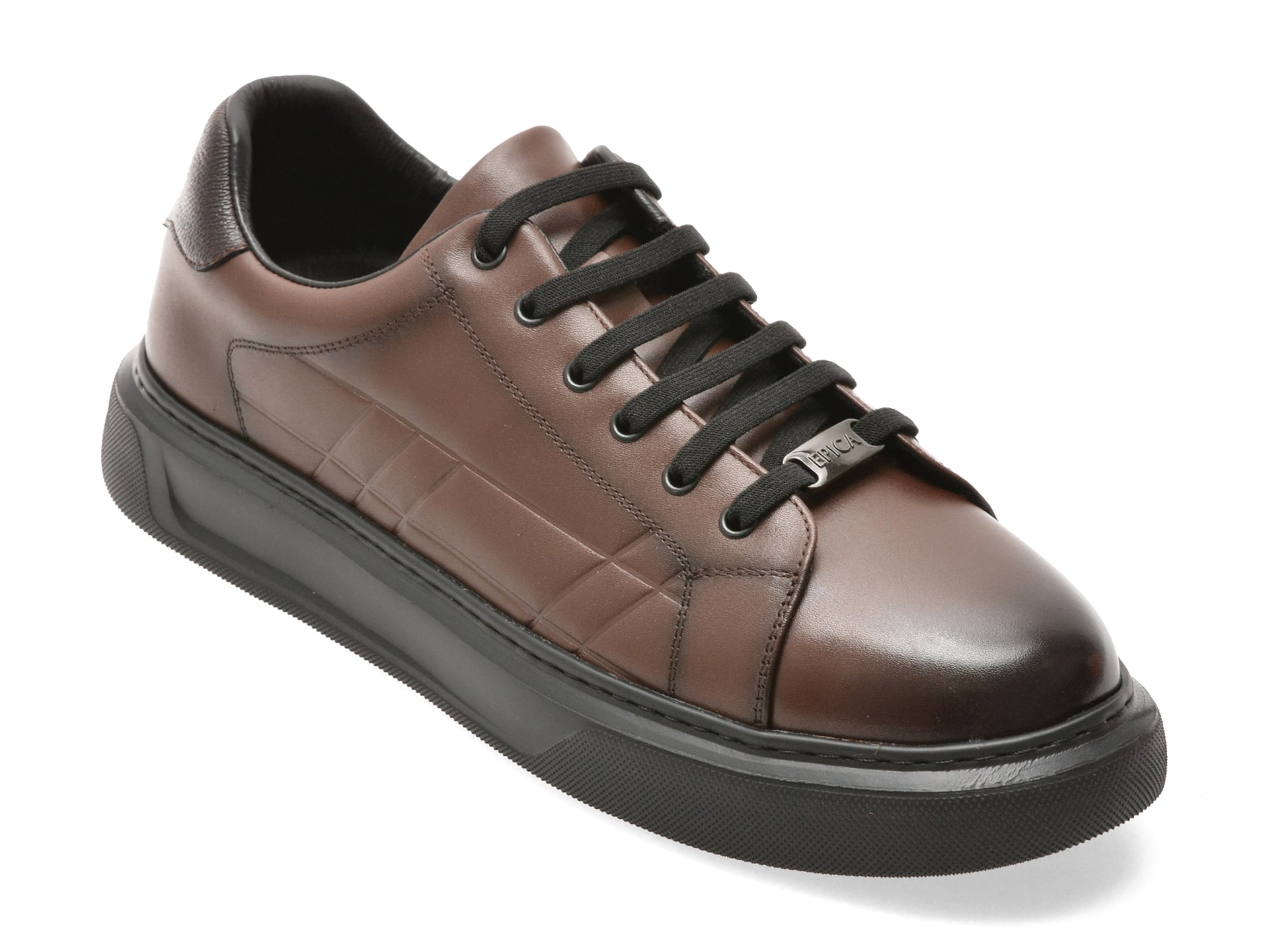 Pantofi sport EPICA maro, T8900, din piele naturala