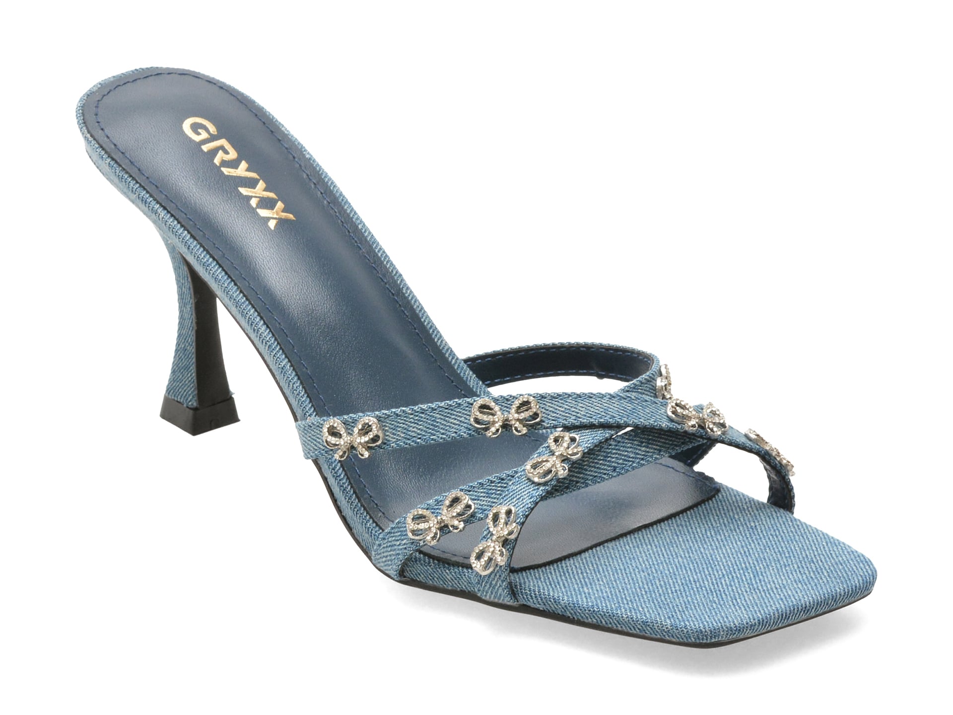 Papuci GRYXX albastri, 954, din material textil