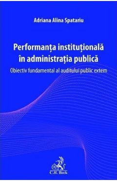 Performanta institutionala in administratia publica. Obiectiv fundamental al auditului public extern - Adriana-Alina Spatariu