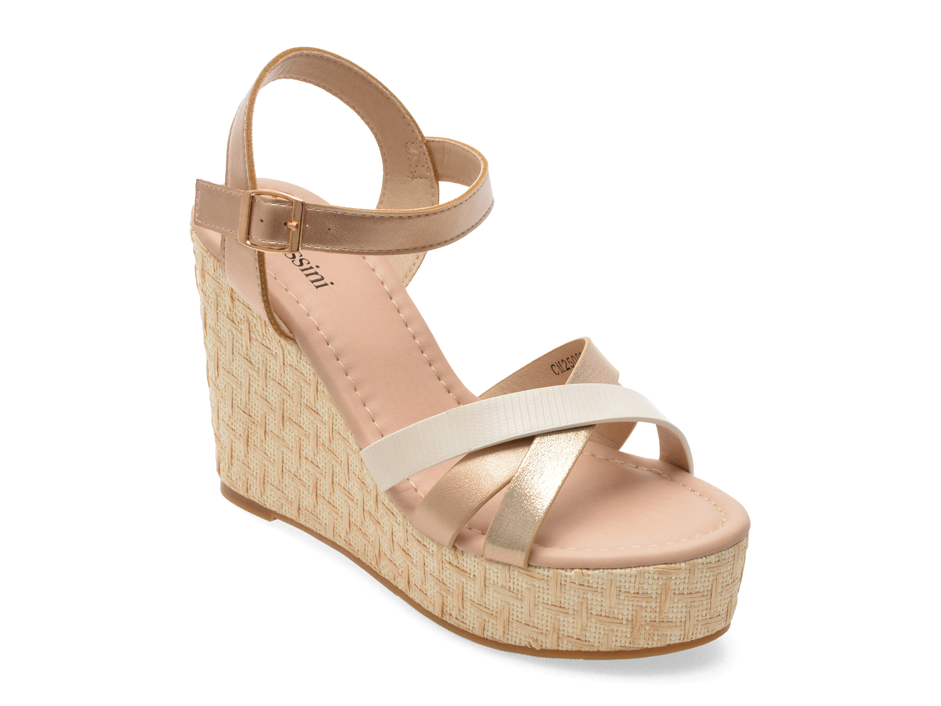 Sandale FLAVIA PASSINI aurii, 986, din piele naturala